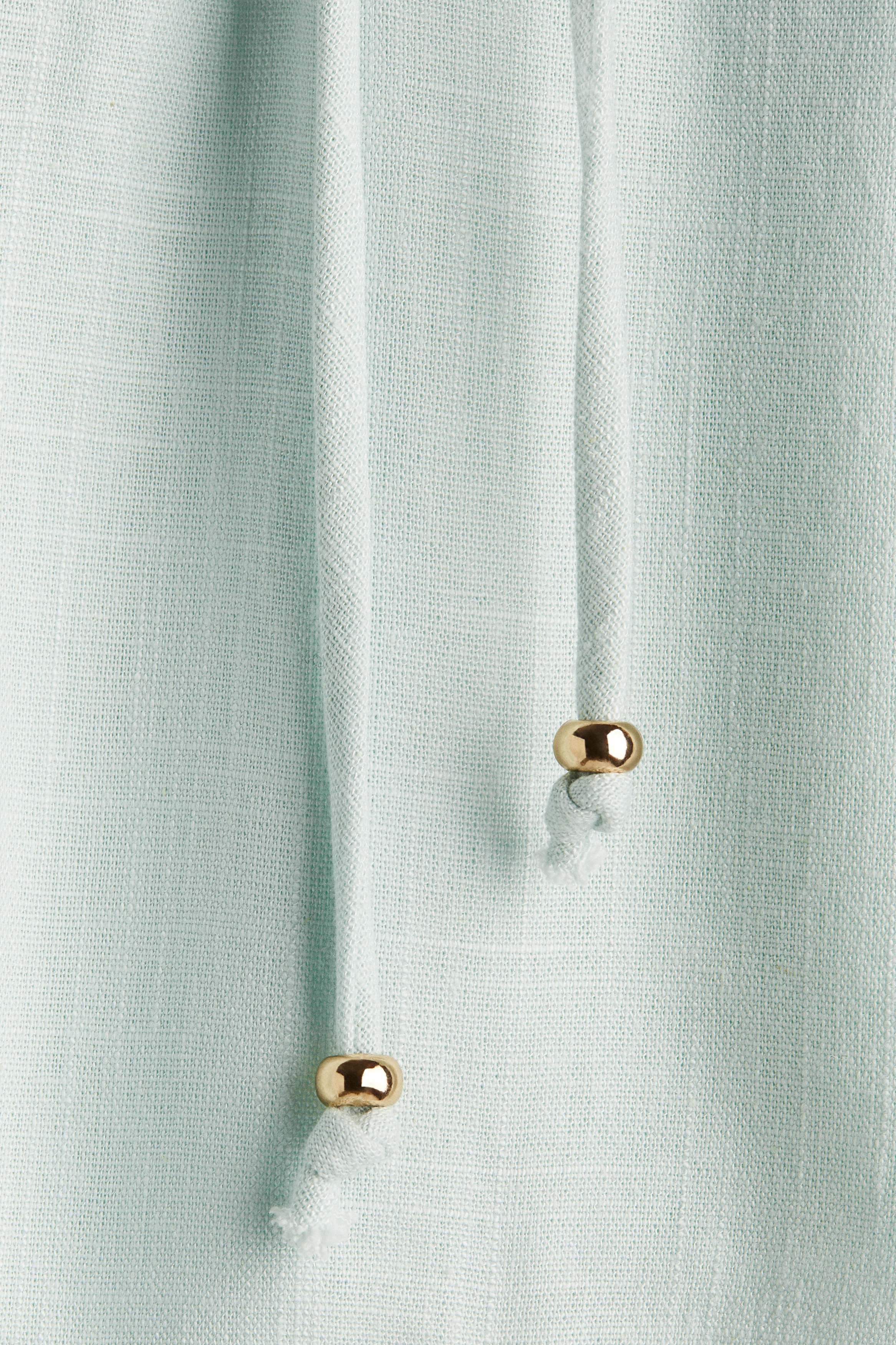Linen-blend drawstring shorts