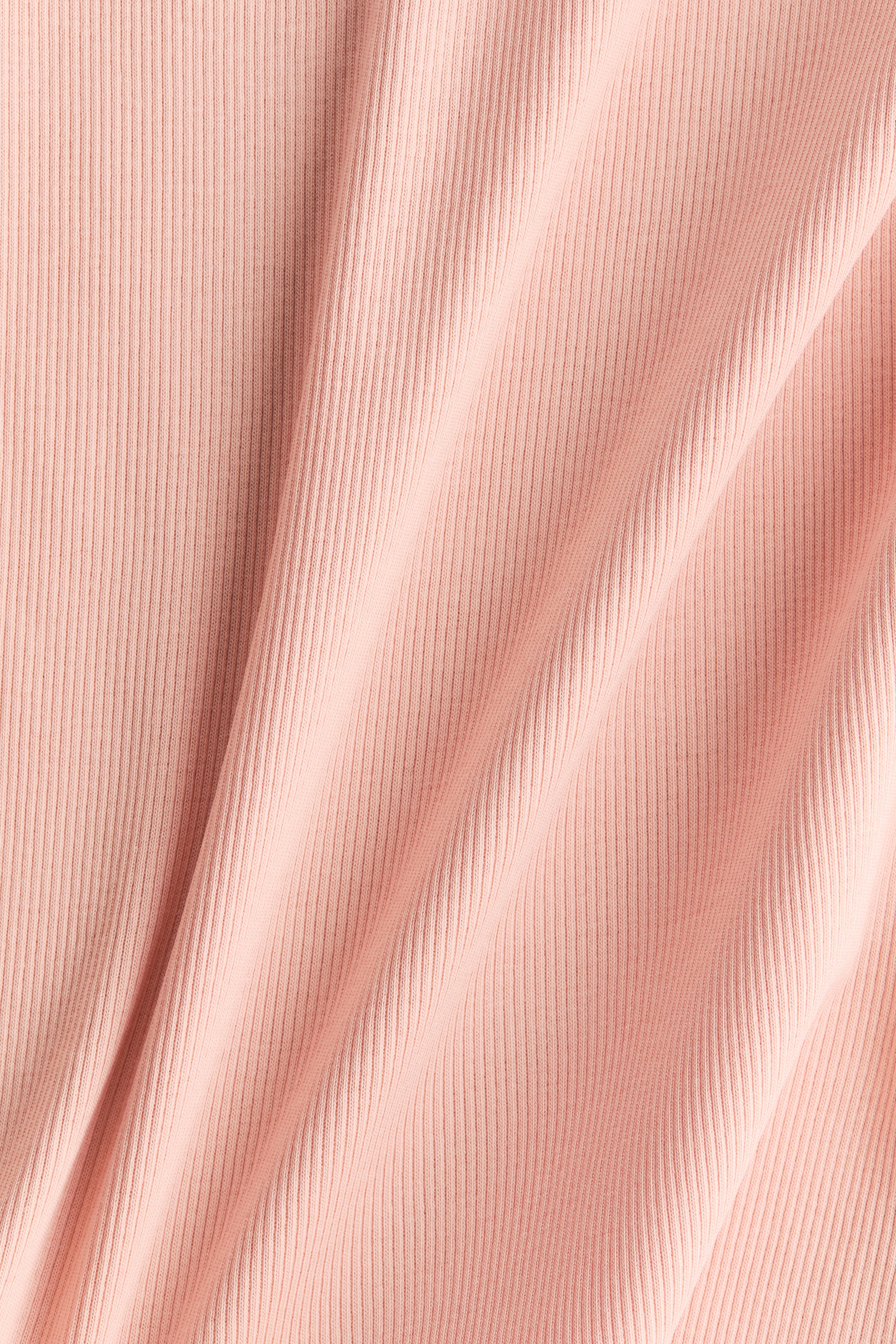 Ribbed Cotton T-Shirt