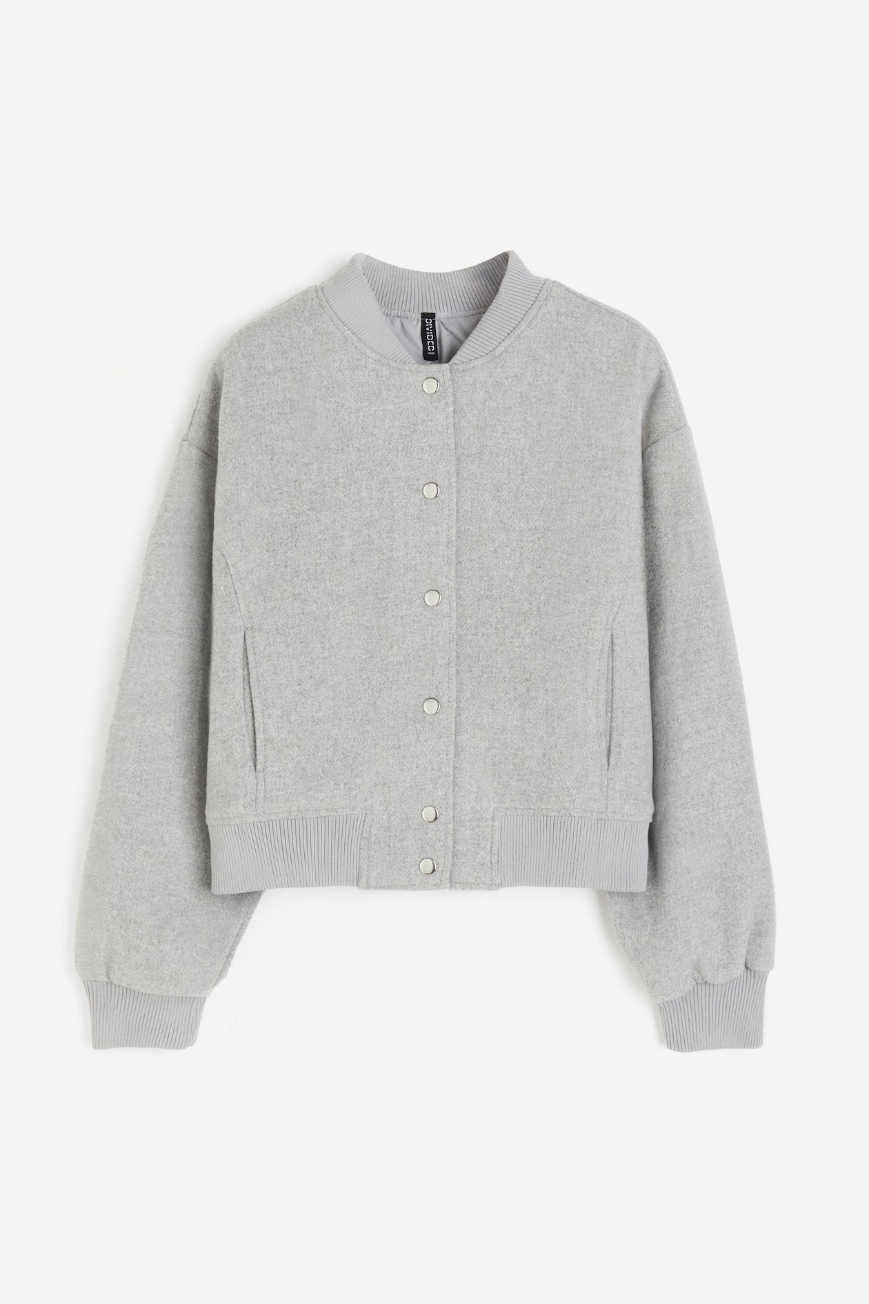 Bomber en feutre - Gris clair chiné - FEMME | H&M FR