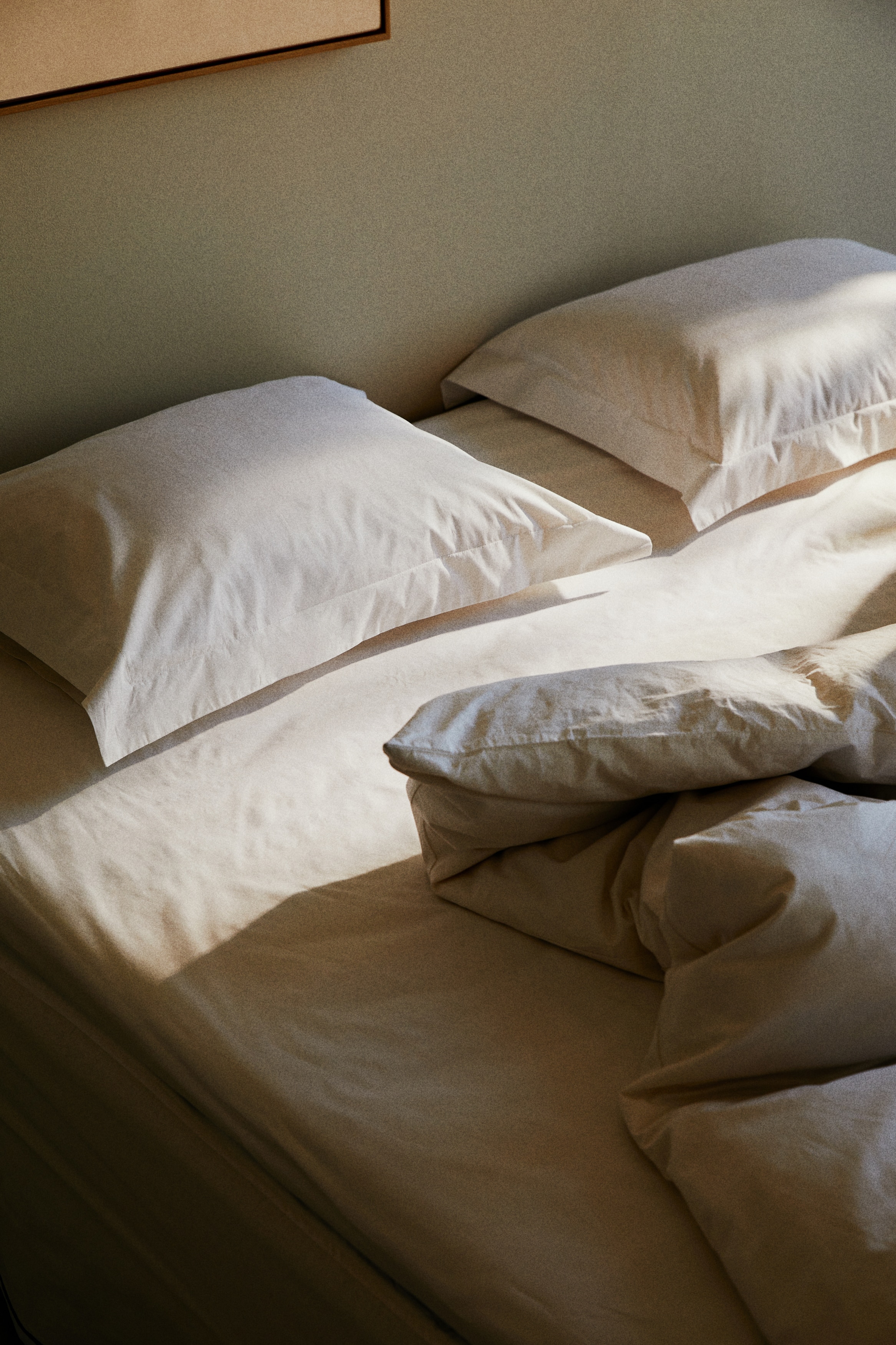 Drap contour en percale de coton - Blanc