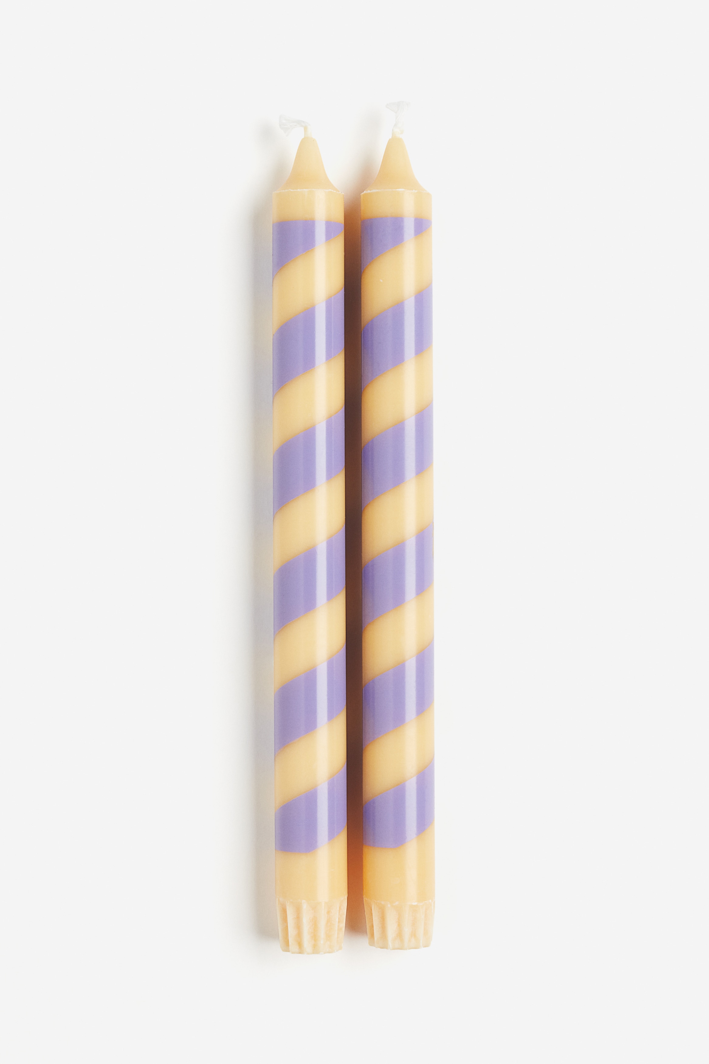 striped candles h&m