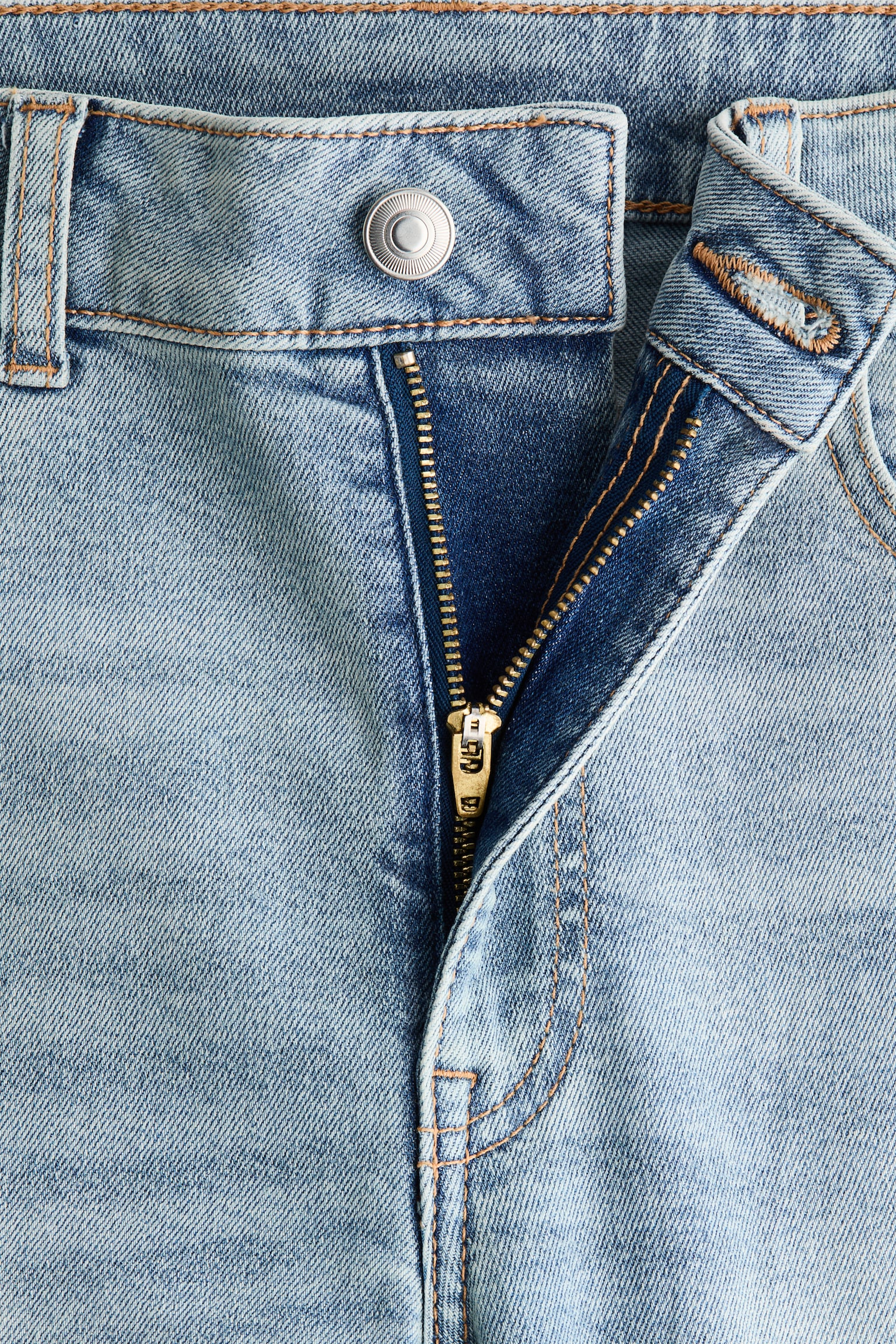 Flared High Jeans - כחול ג'ינס בהיר/כחול ג'ינס כהה/כחול ג'ינס - 6