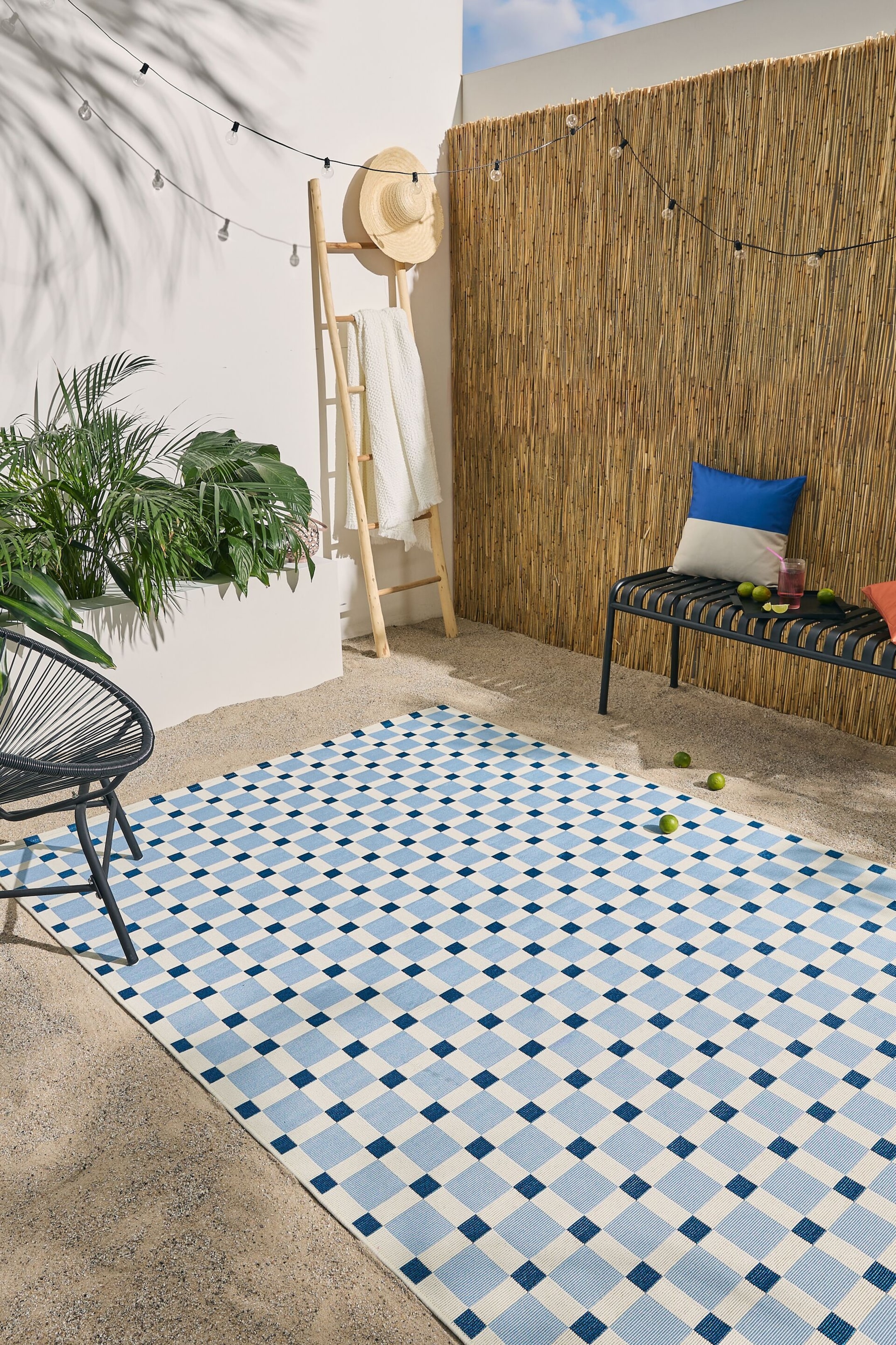 Agrandir l'image: Tapis D'extérieur & Intérieur Jovis - Bleu - benuta - Home All | H&M FR 1