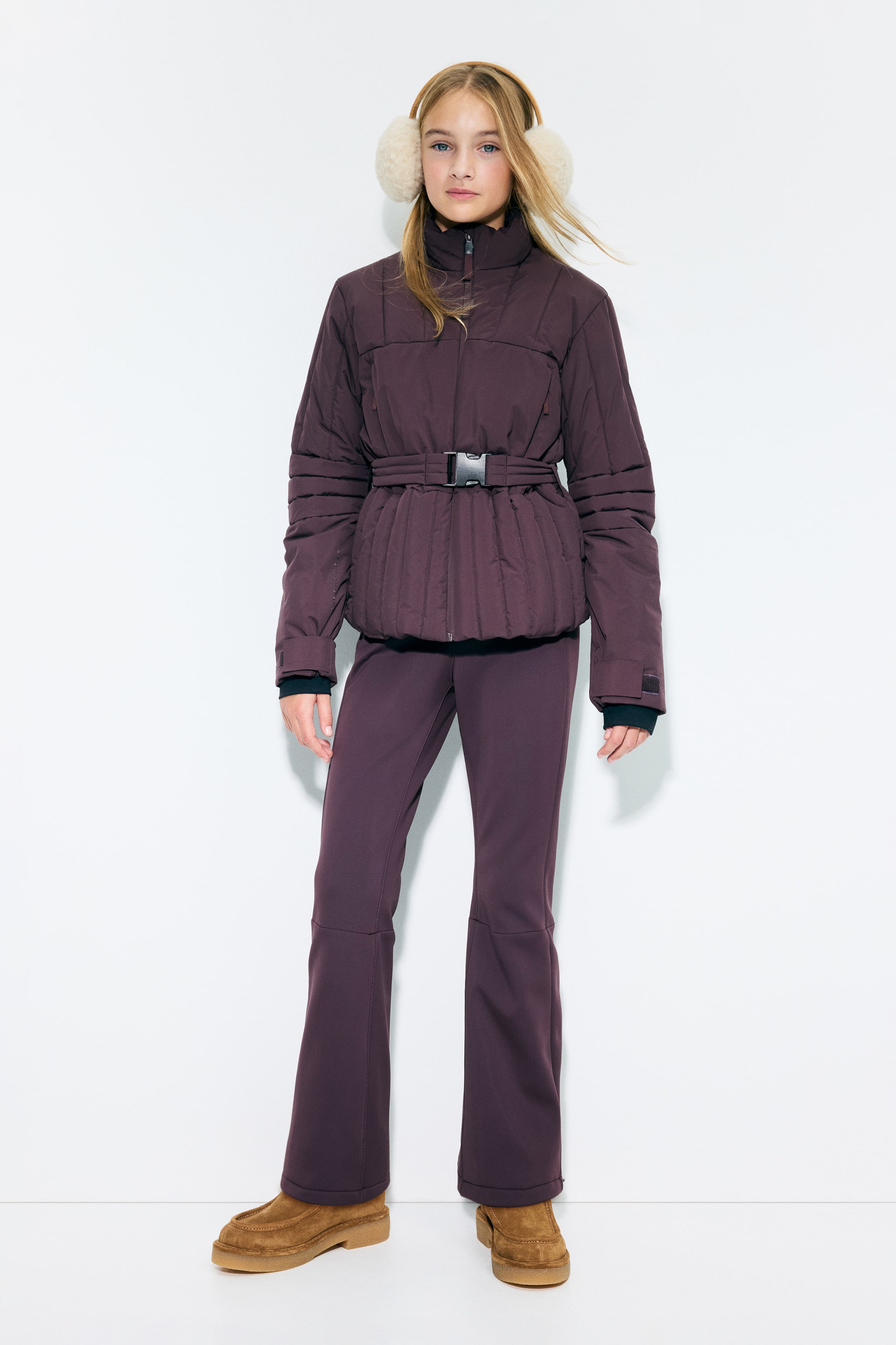 Ampliar la imagen: Pantalón para esquiar repelente al agua - Morado berenjena - Kids | H&M MX 2