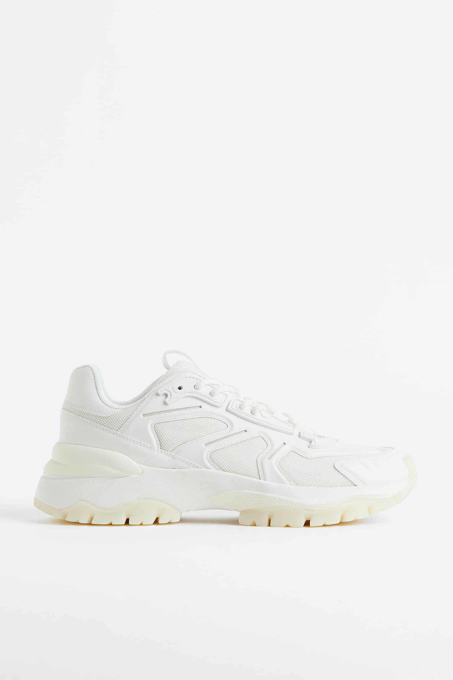 Chunky Sneakers - White/Light beige - 1