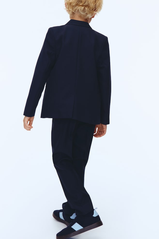 Suit Pants-Navy blue - 3