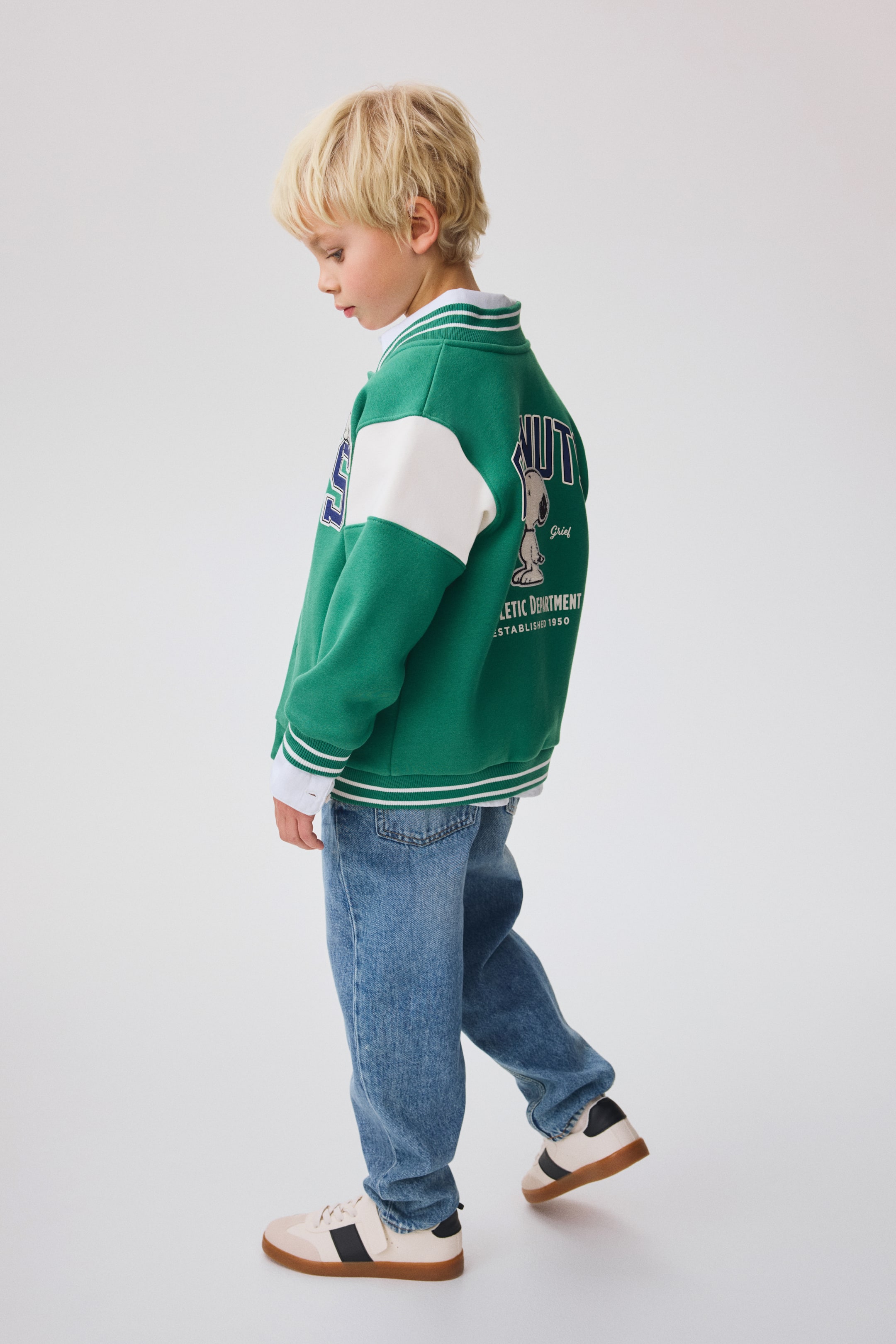 Veste de baseball en molleton