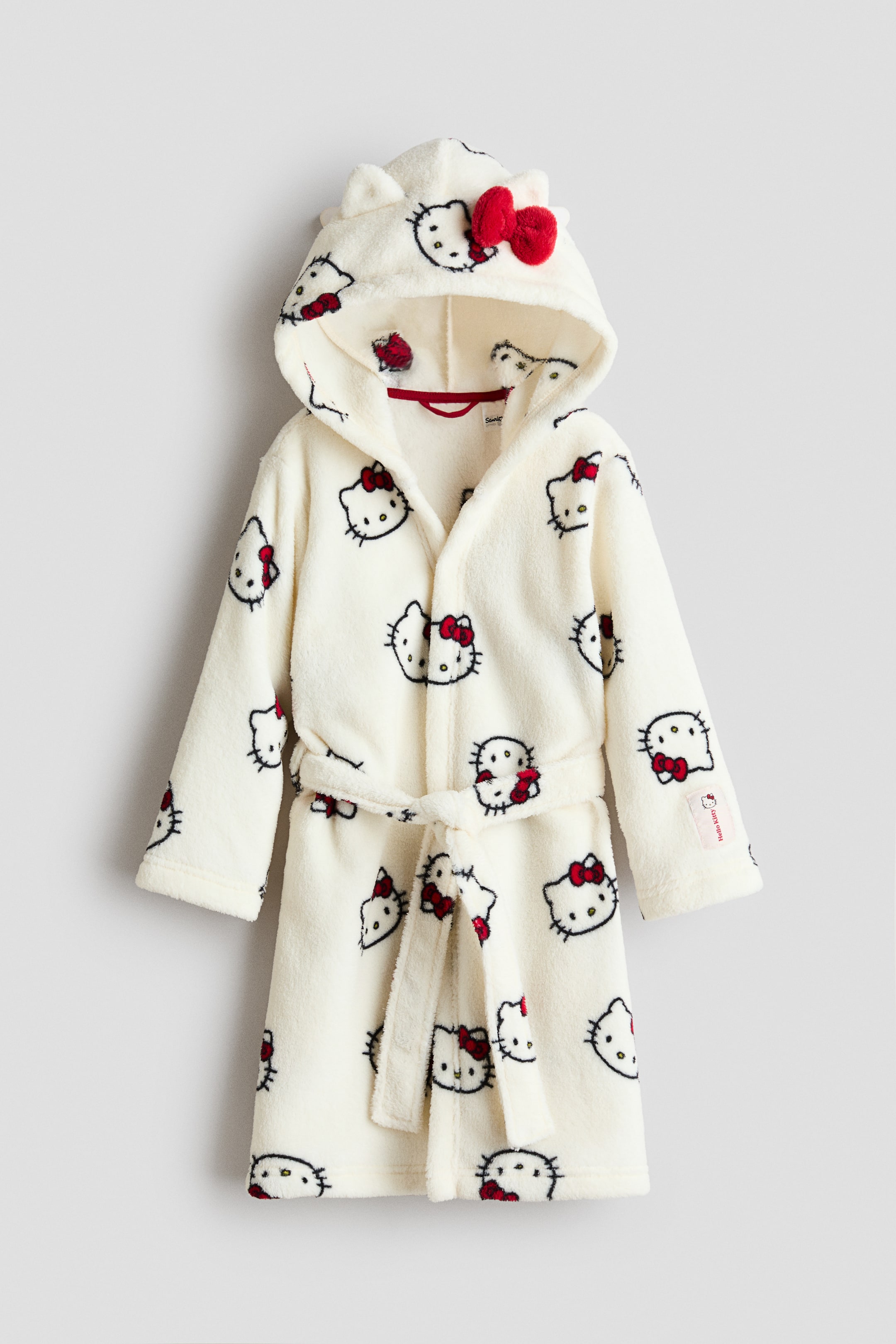 View larger image: Fleece dressing gown - Cream/Hello Kitty - Kids | H&M IN 1