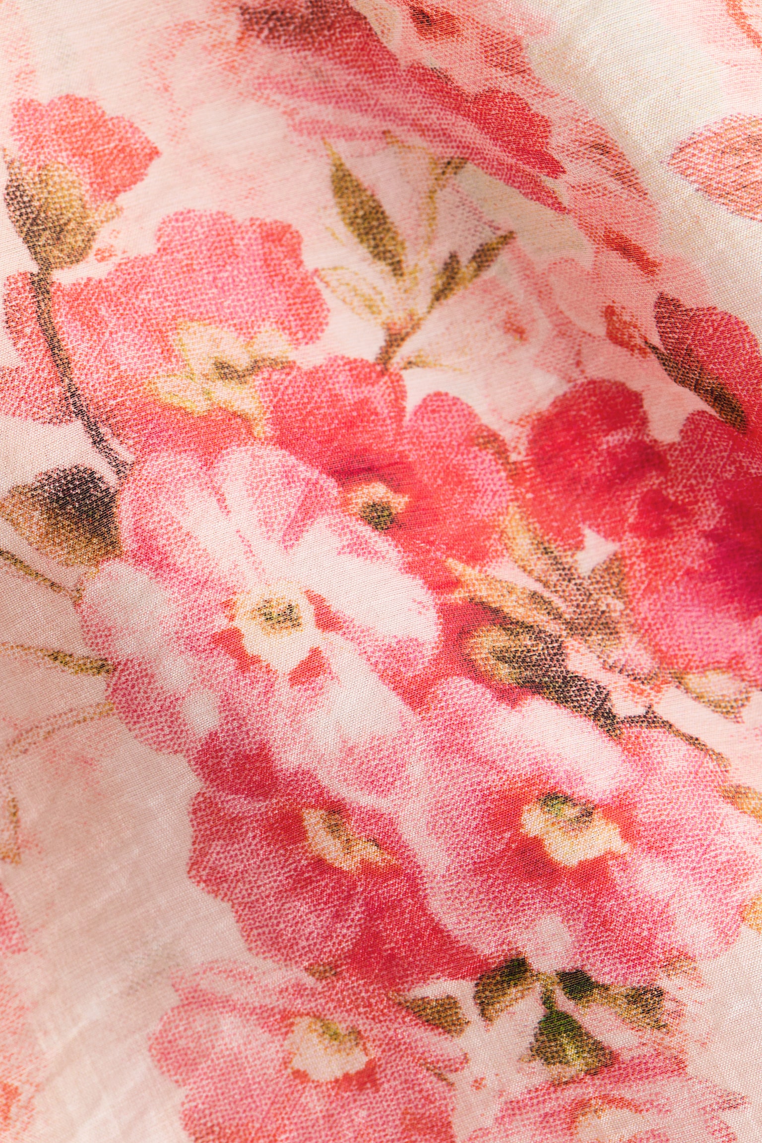 Tie-Detail Halterneck Dress - Light pink/floral - 3