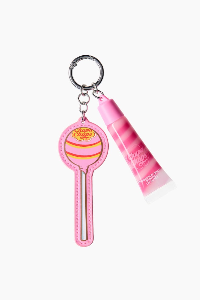 Porte-clés avec gloss-Rose clair - 1