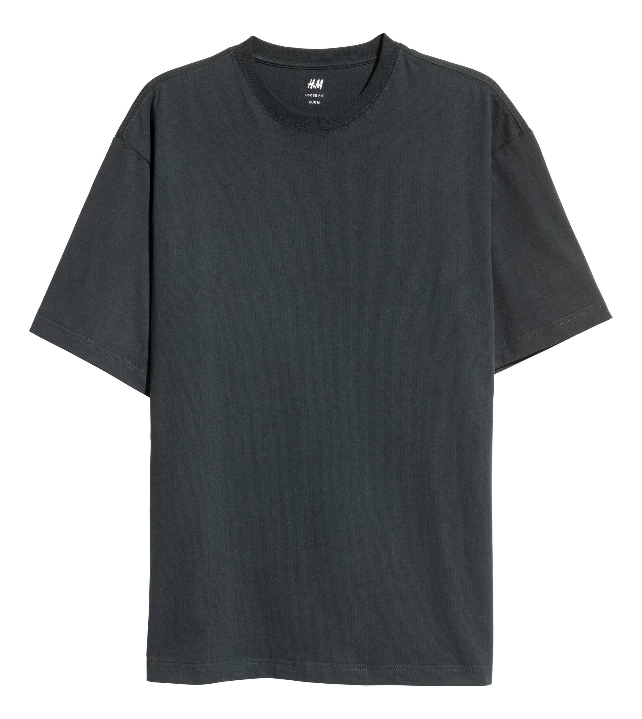 H&m Tshirt Grande Taille Homme T-shirt Grande Taille Gris