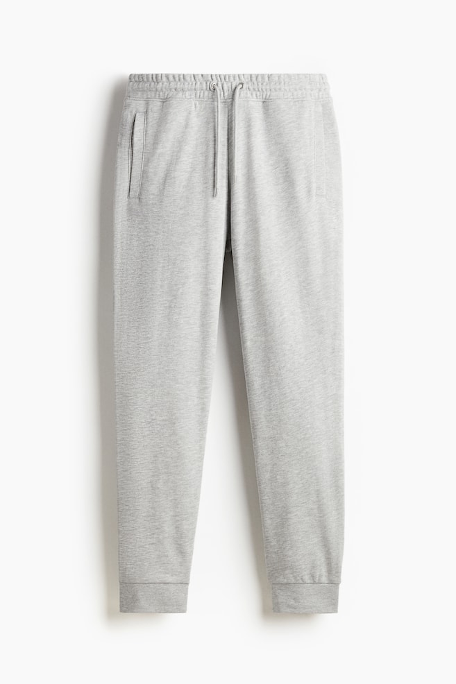 Regular-Fit Tapered Sweatpants - Gray melange/Dark gray - 1