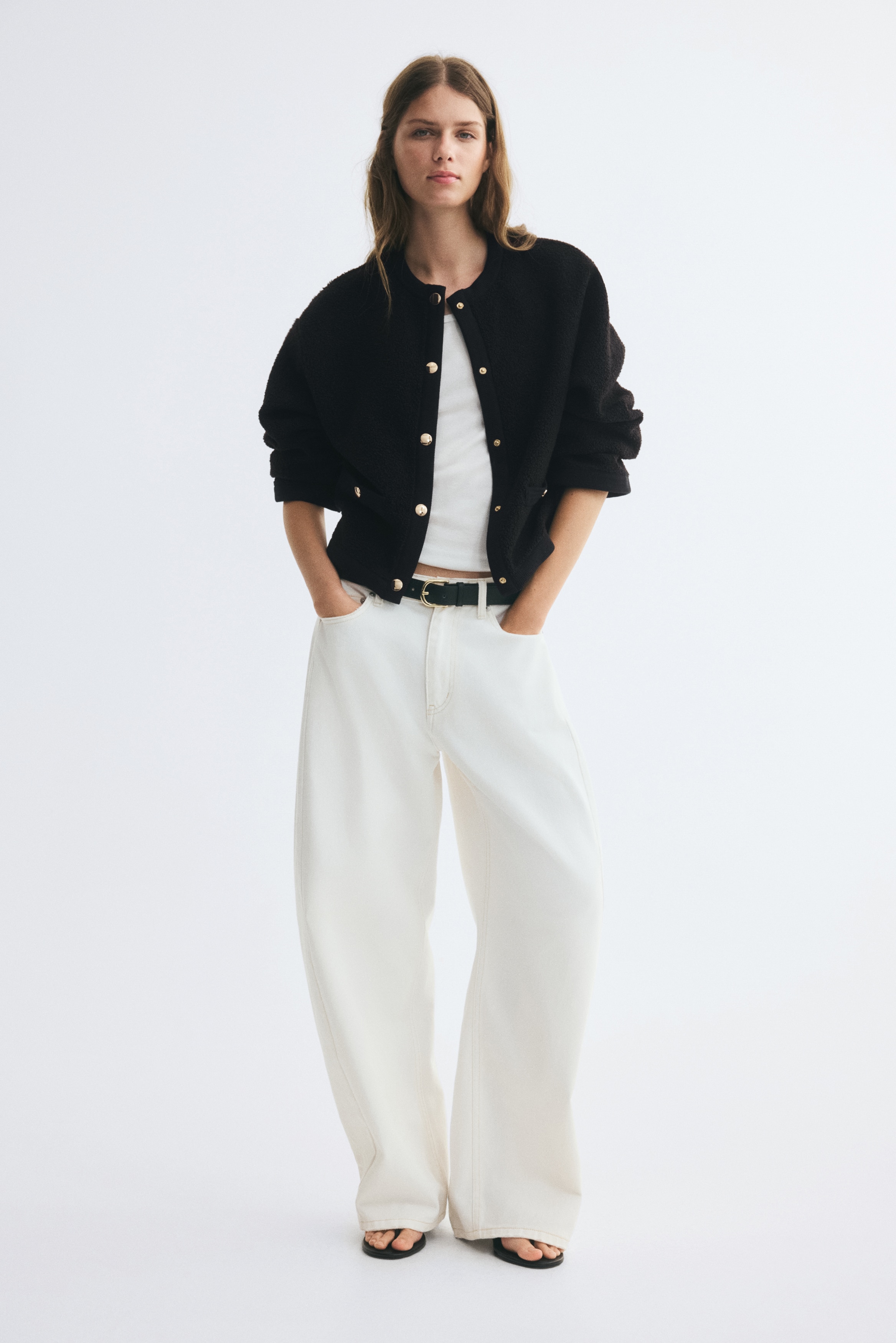 Tedi jakna - Crna/Bordo/Cream/Black