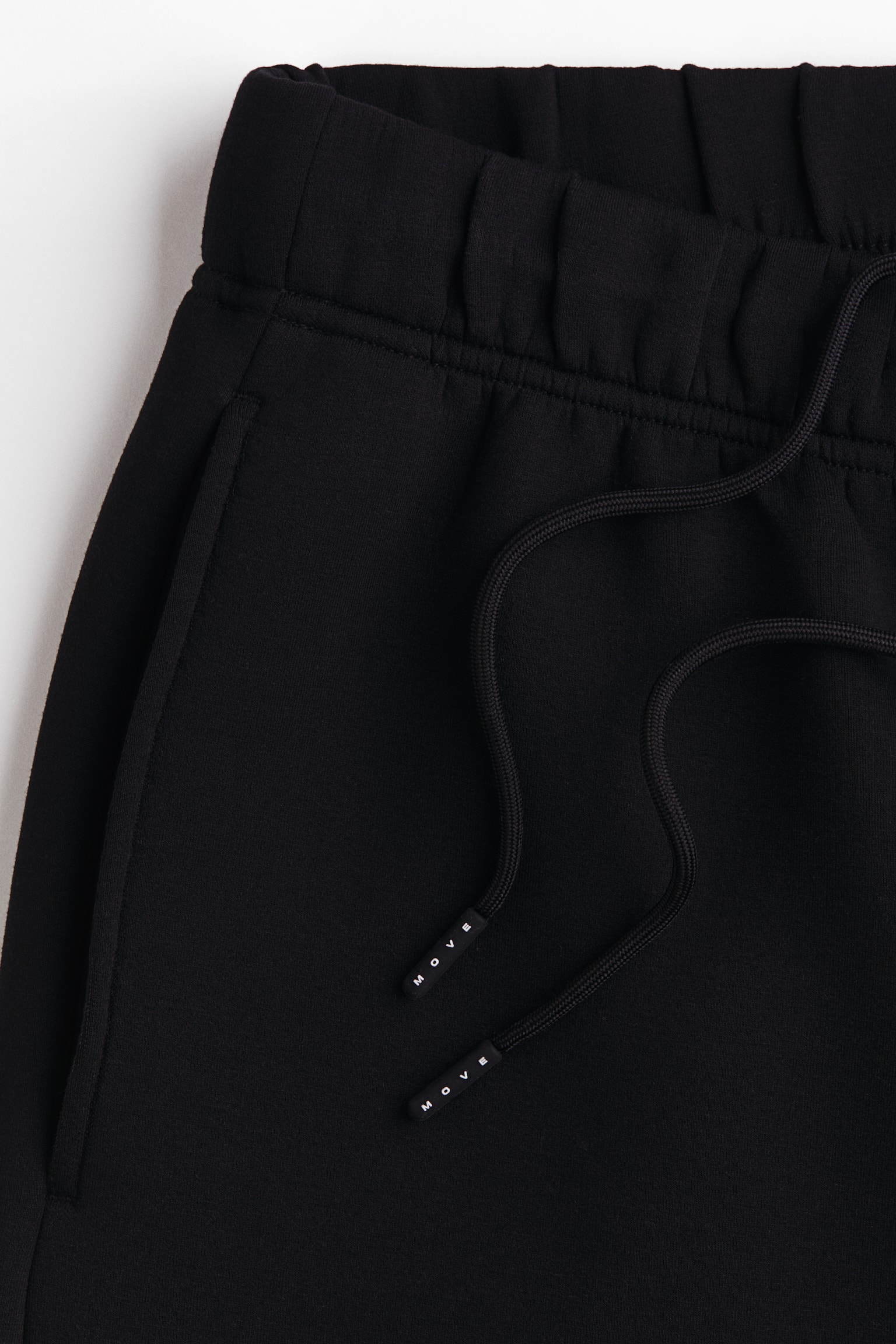 Мужские брюки H&M Move Loose-Fit Barrel-Leg Sports Joggers with DryMove™, цвет: Чёрный — фото 6
