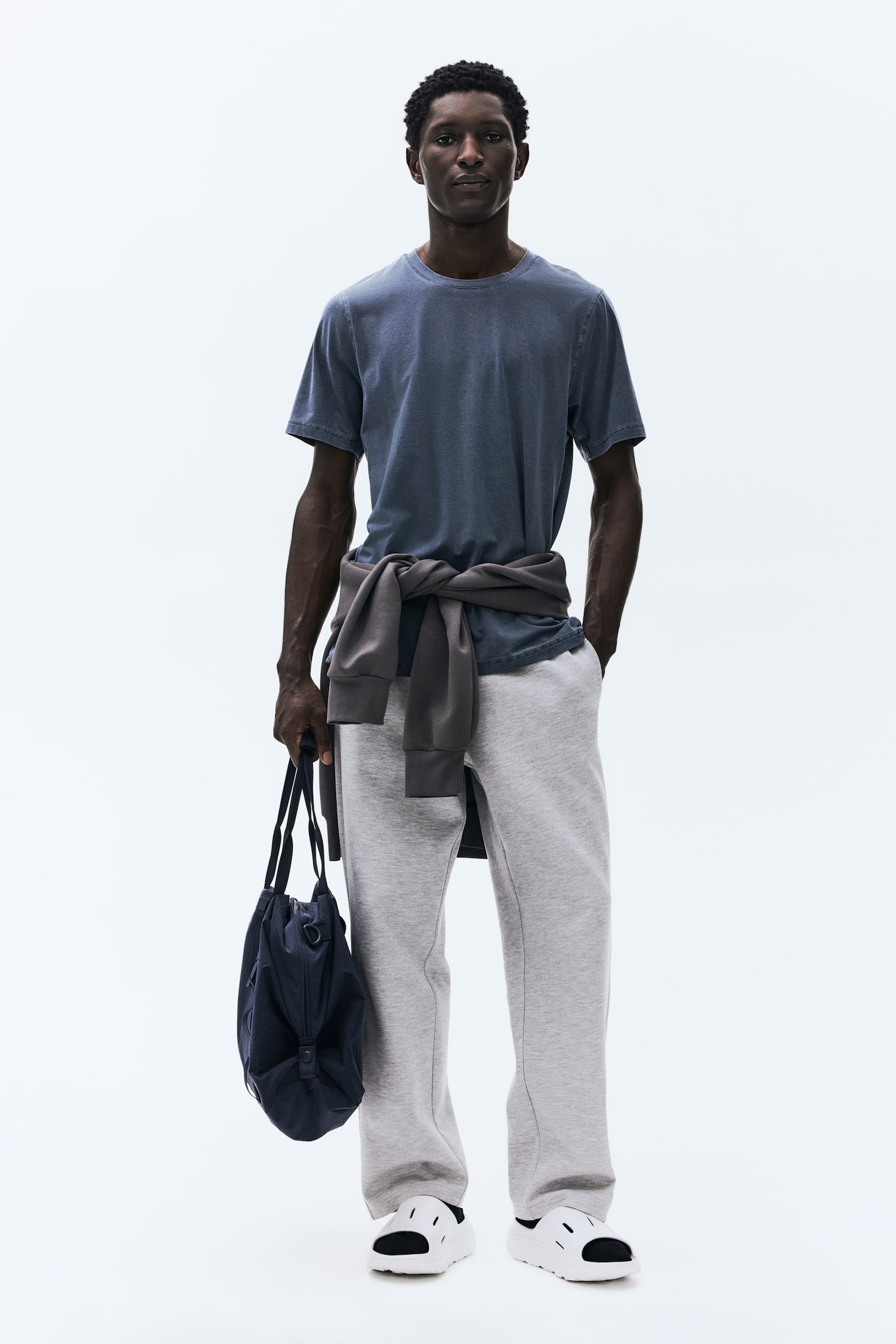 Sports T-shirt with DryMove™ - Dusty blue/Dark beige/Dusty rose/Dark grey - 5