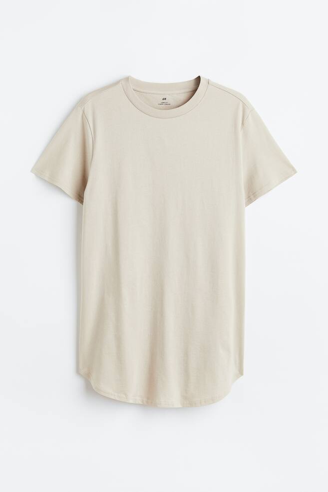 T-shirt Long Fit - Light beige/Black/White/Blue/dc - 2