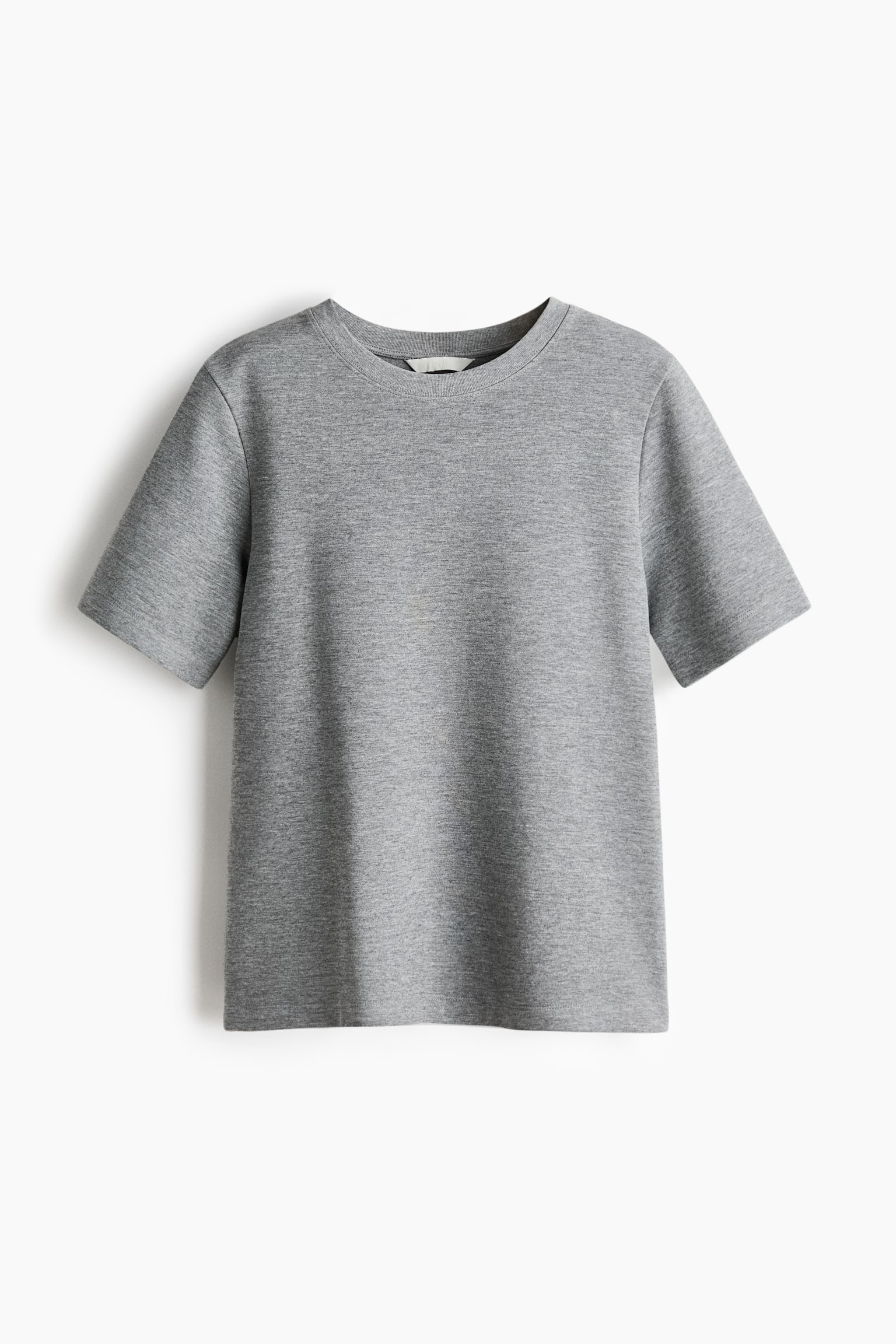 Interlock T-shirt - Grey marl/White/Dark brown/Black - 2