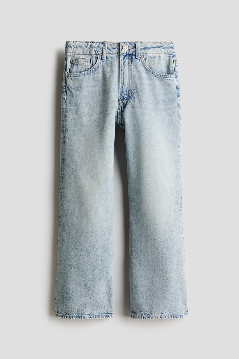 Jean Femme Jambes évasées New York & Company - Taille 14W, Délavé Bleu, Occasion Très Bon état