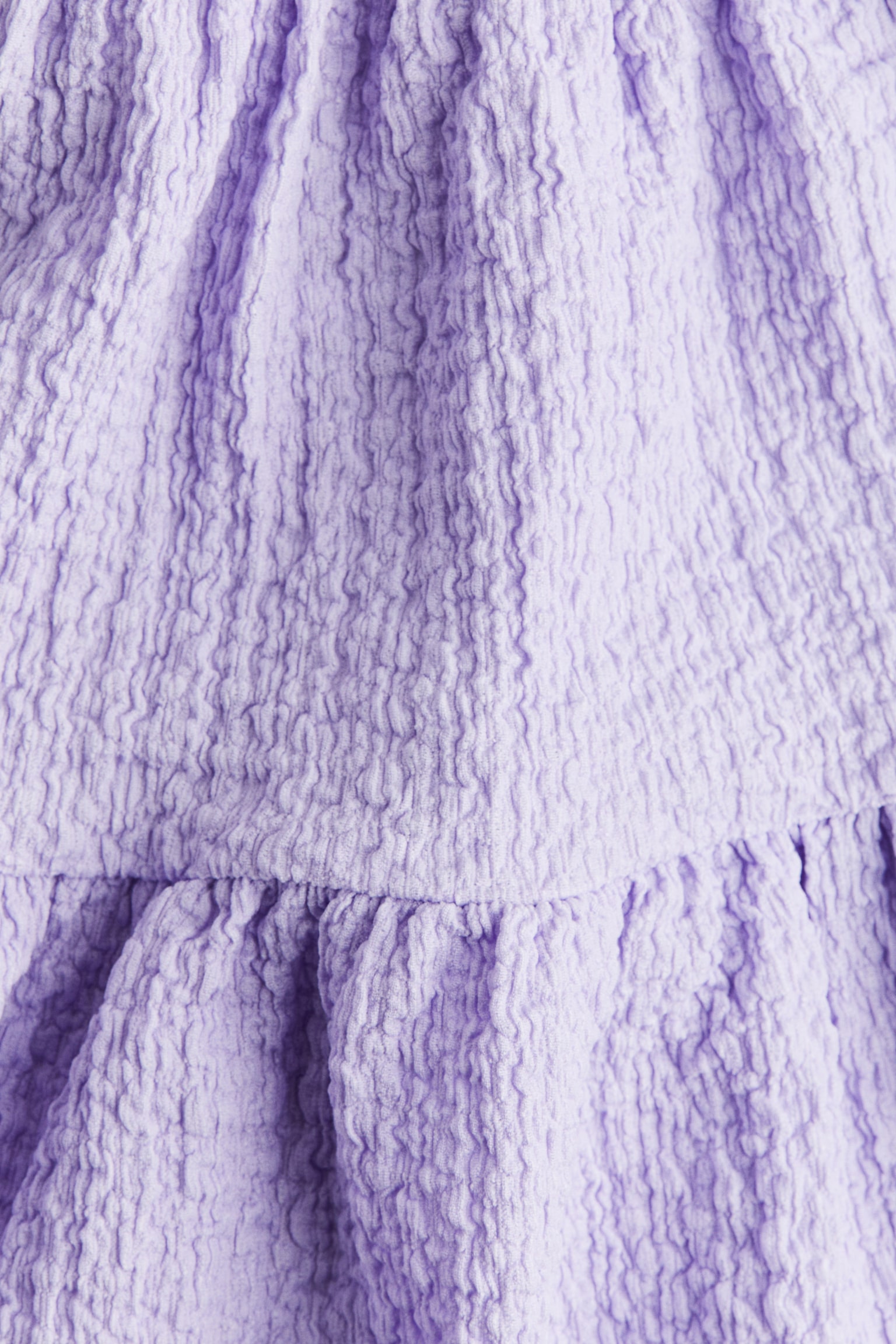 Crinkled jersey skirt - Purple/White/Navy blue - 2