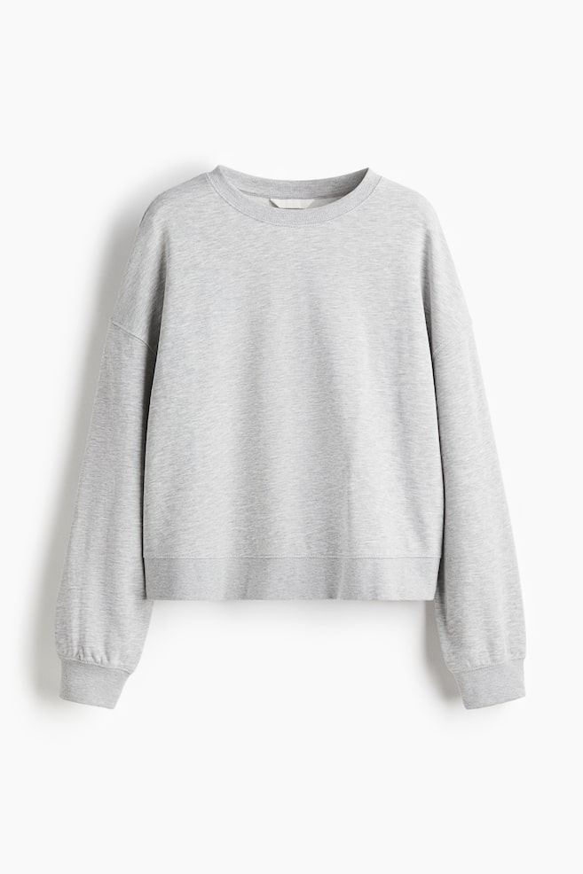 Sweatshirt - Gray melange/Navy blue/Burgundy/Black - 1