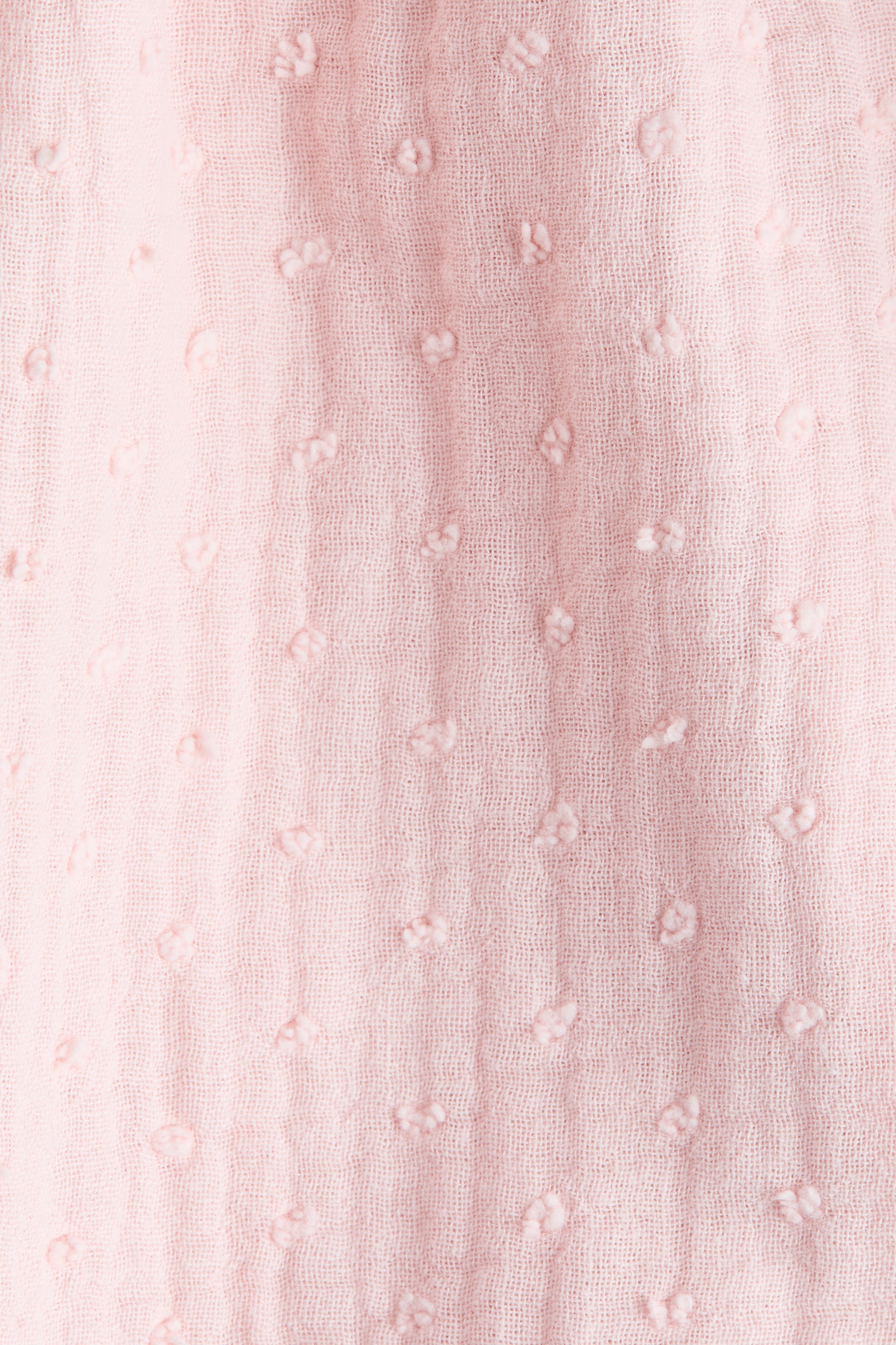 Puuvillamusliininen mekko - Vaaleanroosa/Kermanvaalea/Kukikas/Kermanvaalea/Kirsikat - 2