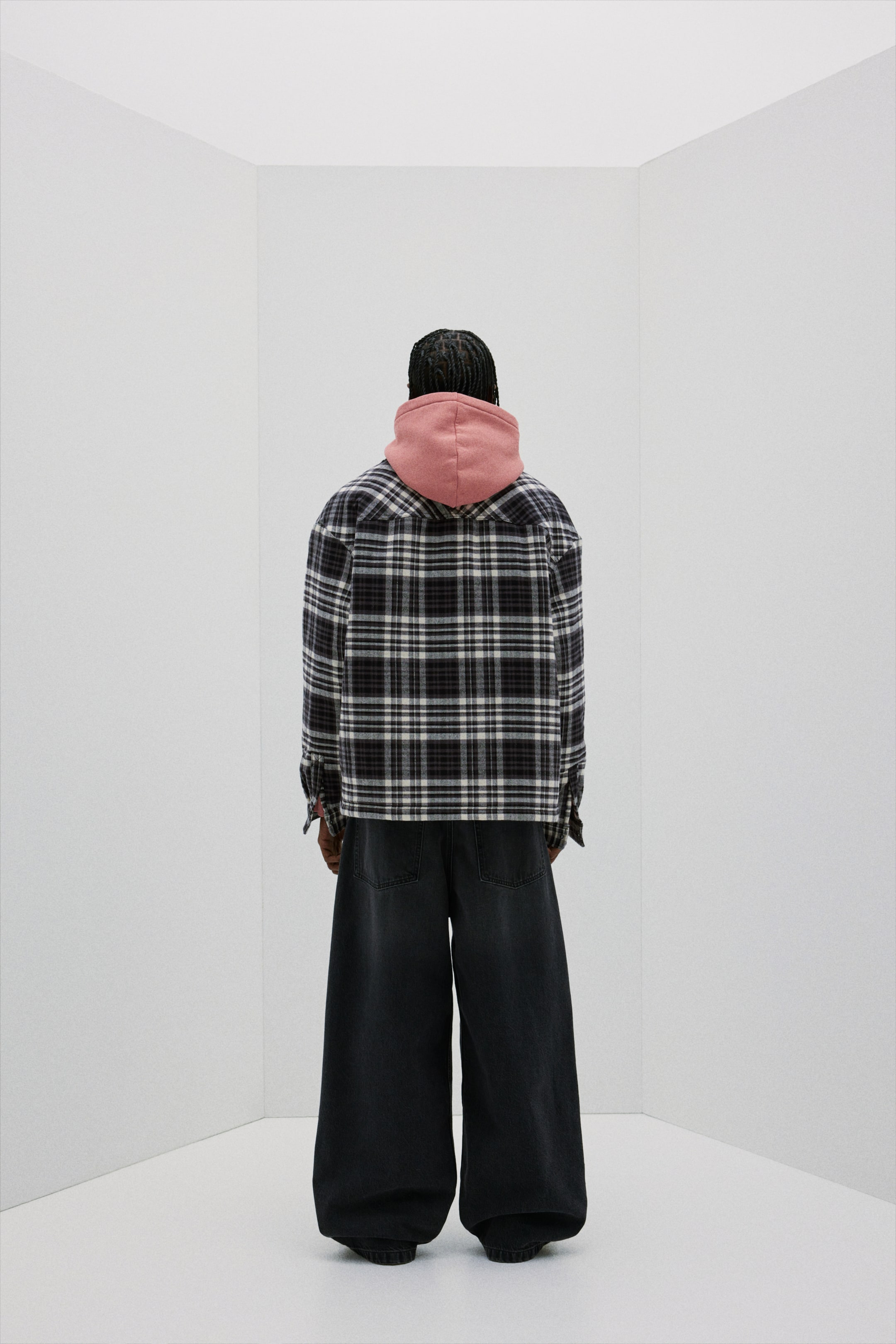 Oversized-Fit Flannel Overshirt