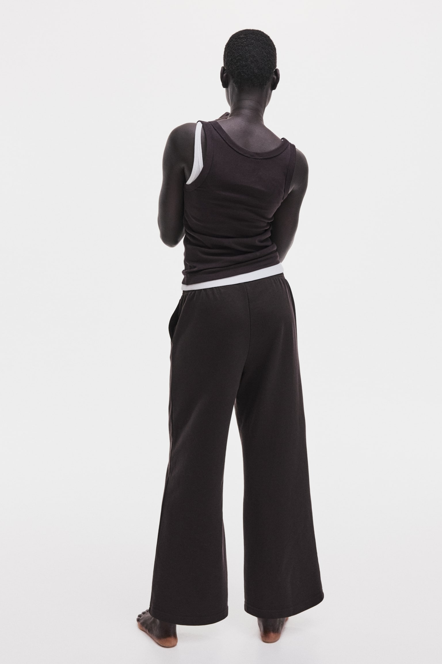 Sweatpants - Dark brown/Black/Light gray melange/Dark taupe/Dark red/Light turquoise - 3