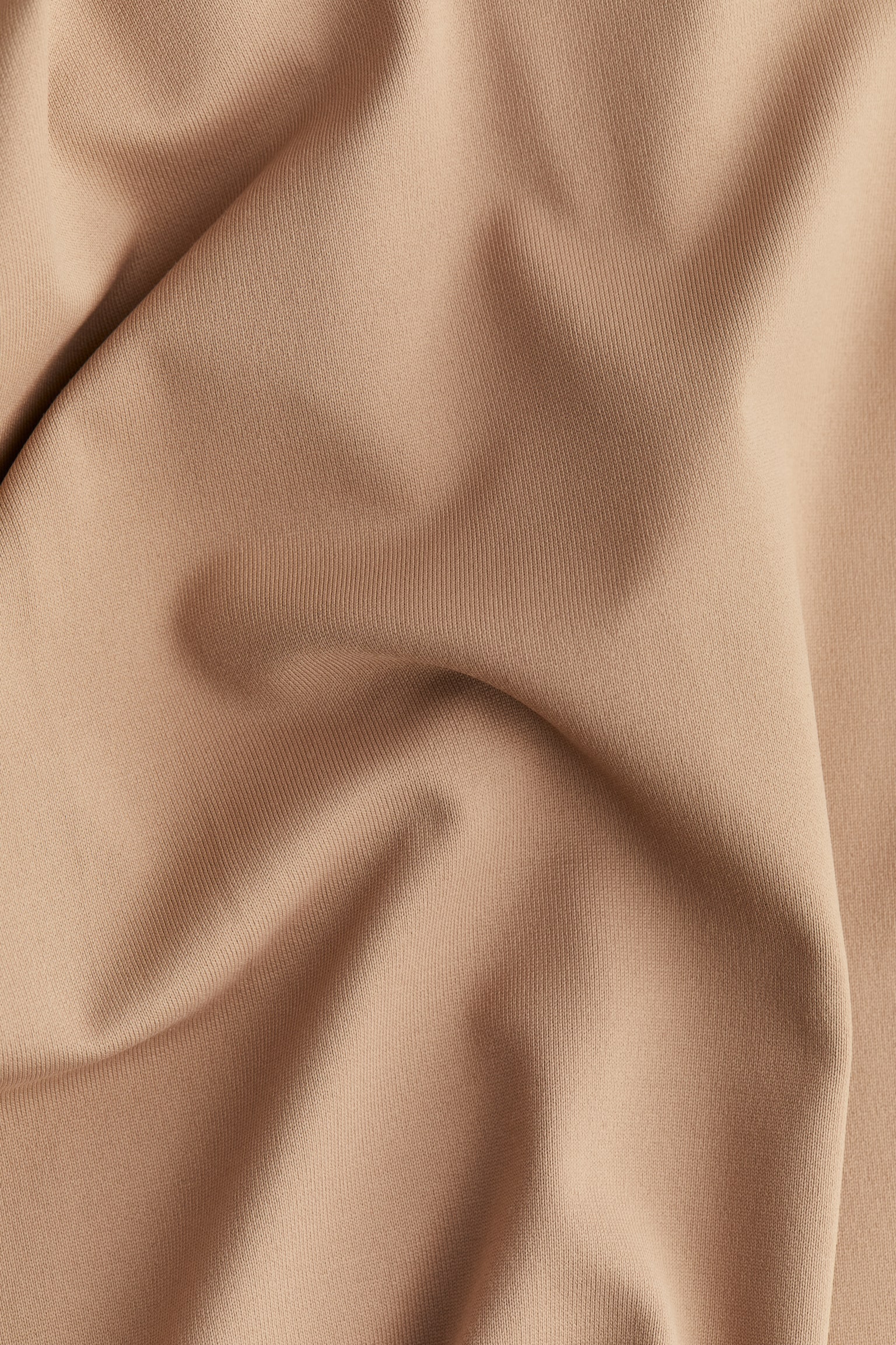 Maxikleid aus Mikrofaser - Dunkelbeige/Schwarz/Dunkelbeige - 4