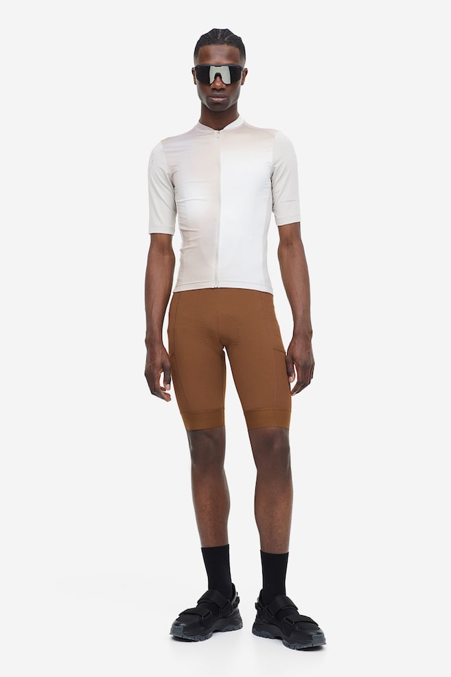 DryMove™ Cycling bib shorts - Brown - 1