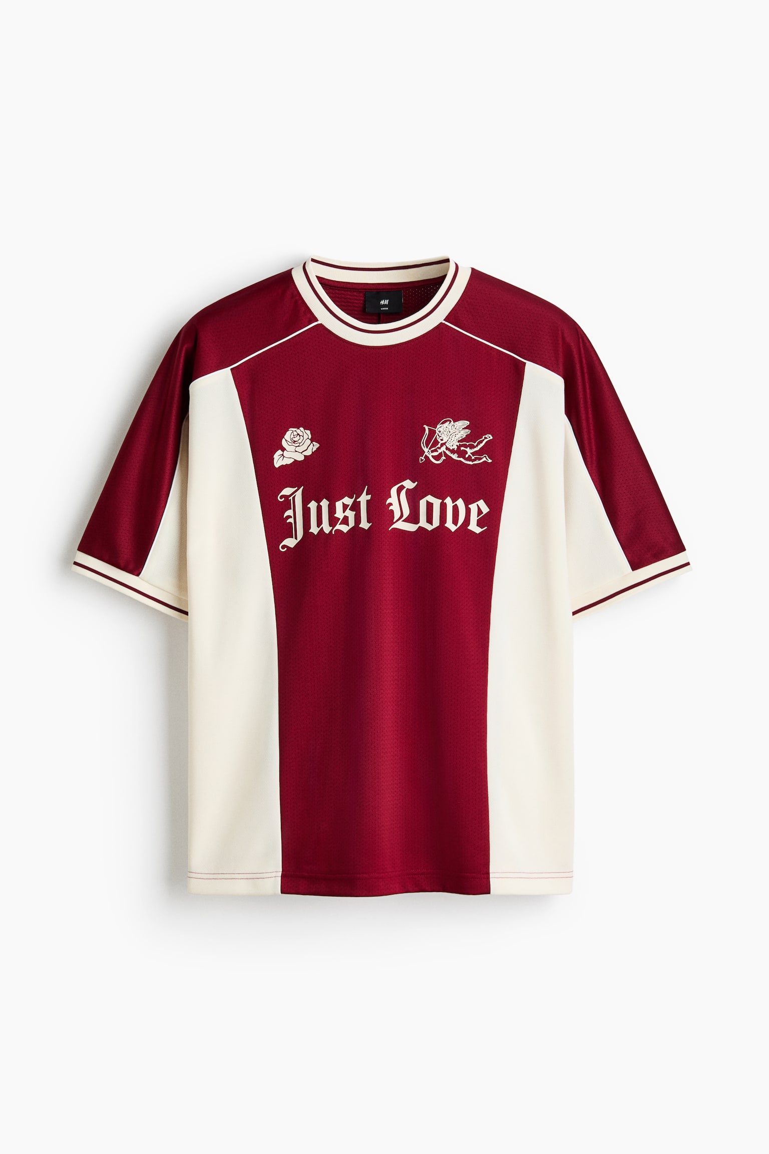 Playera Loose Fit - Rojo/Just Love - 1