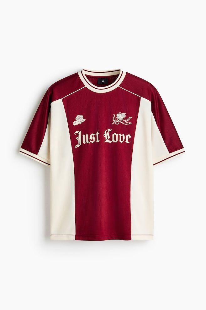 Loose-Fit T-Shirt - Red/Just Love/White/Just Love - 1