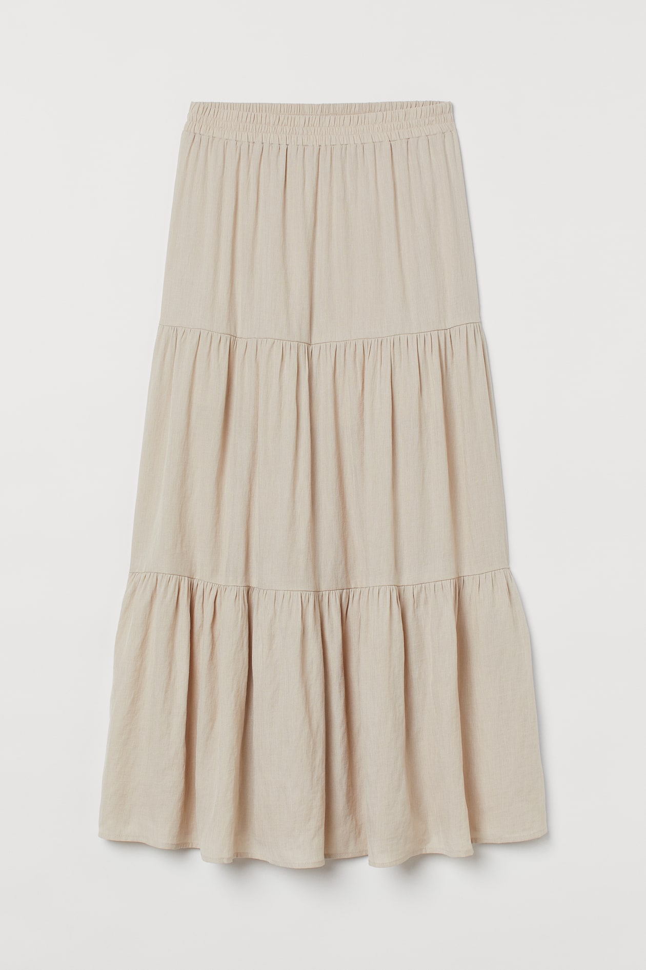 Skirt - High waist - Maxi - Beige - Ladies | H&M US