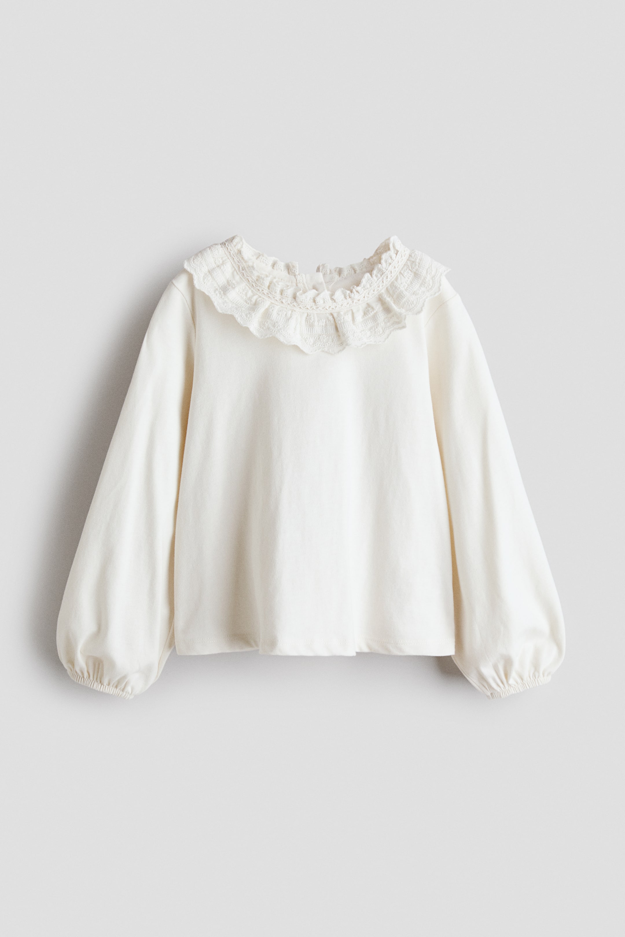 Ampliar la imagen: Collared cotton blouse - Blanco - Kids | H&M MX 4