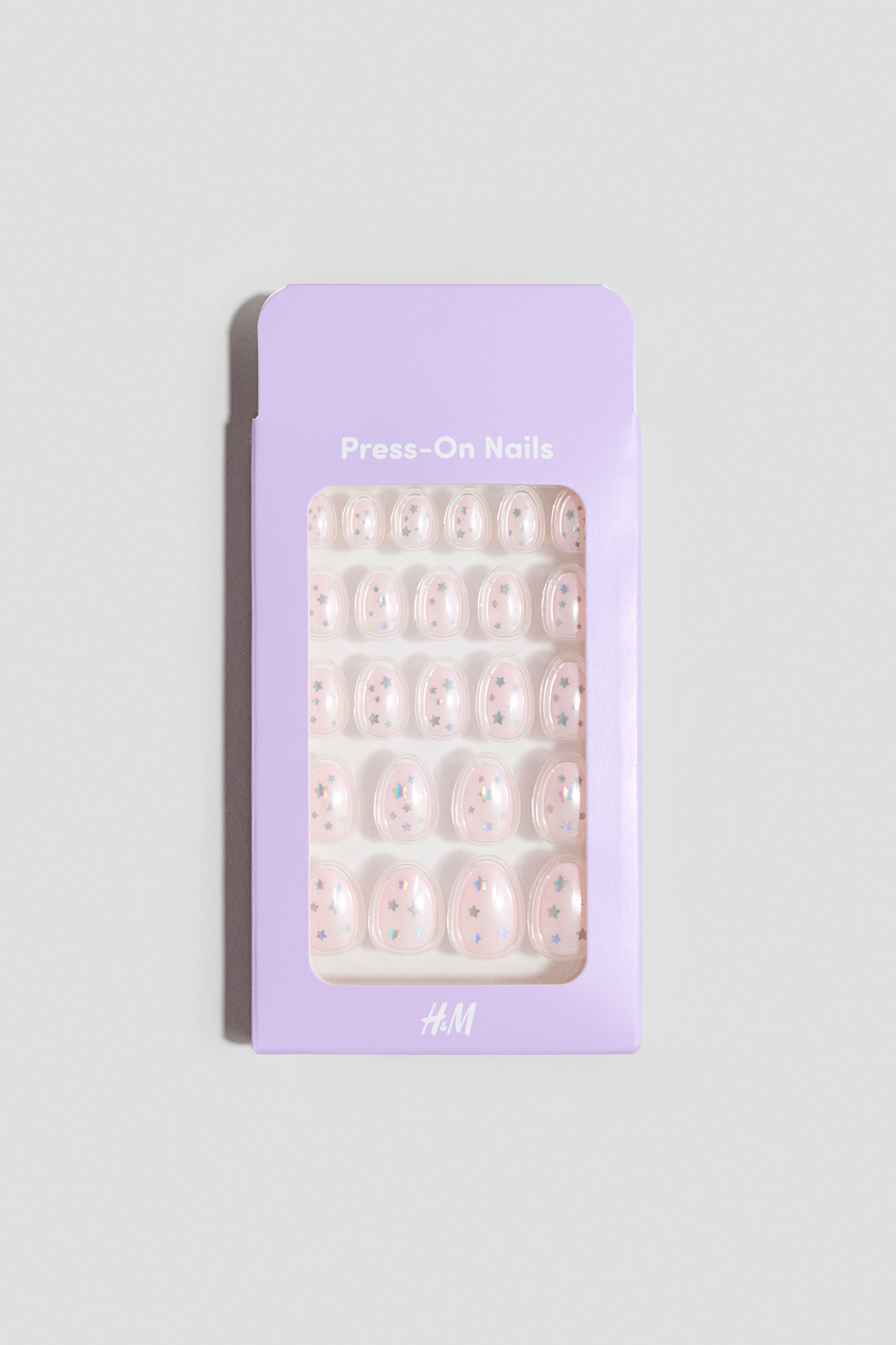 Girls - Light pink/Iridescent Press-on nails  - H&M