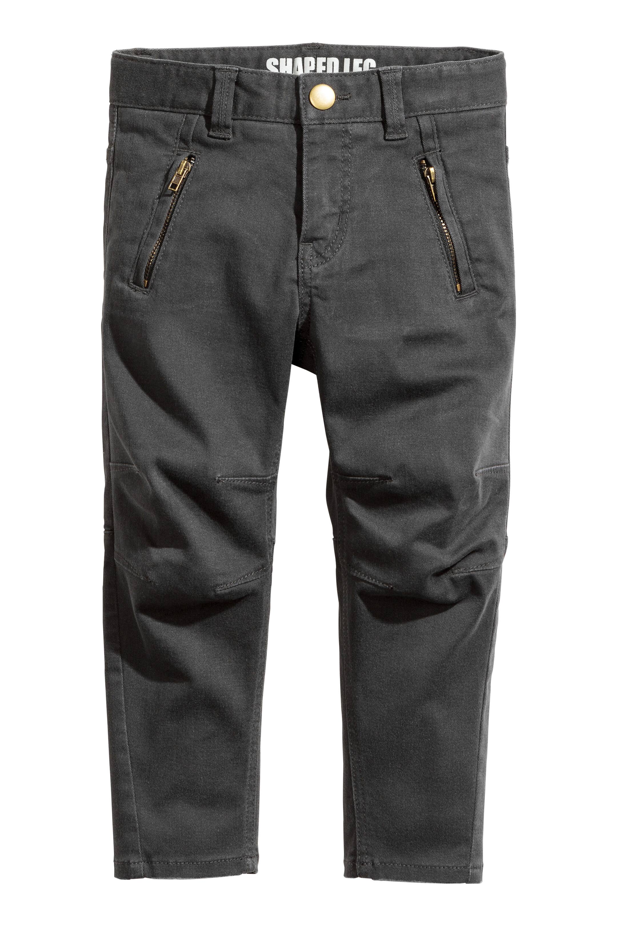 View larger image: Shaped leg trousers - Nearly black - Kids | H&M GB 1