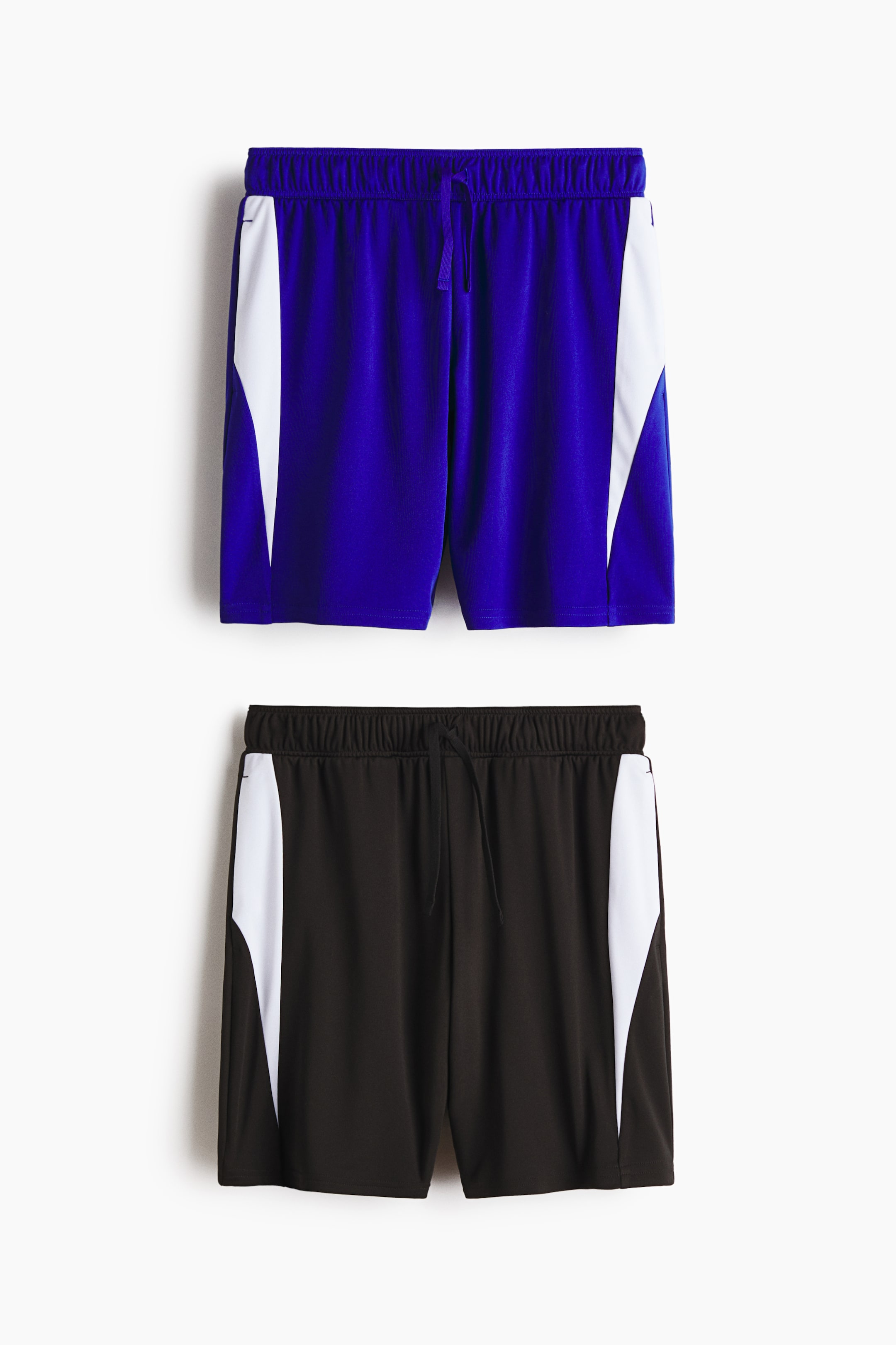 View larger image: 2-pack football shorts with DryMove™ - Bright blue/Colour block - Kids | H&M 1