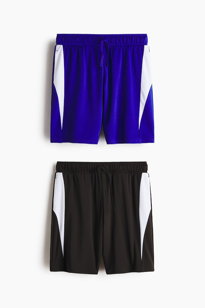 2-Pack Soccer Shorts with DryMove™ - Bright blue/color block - 1