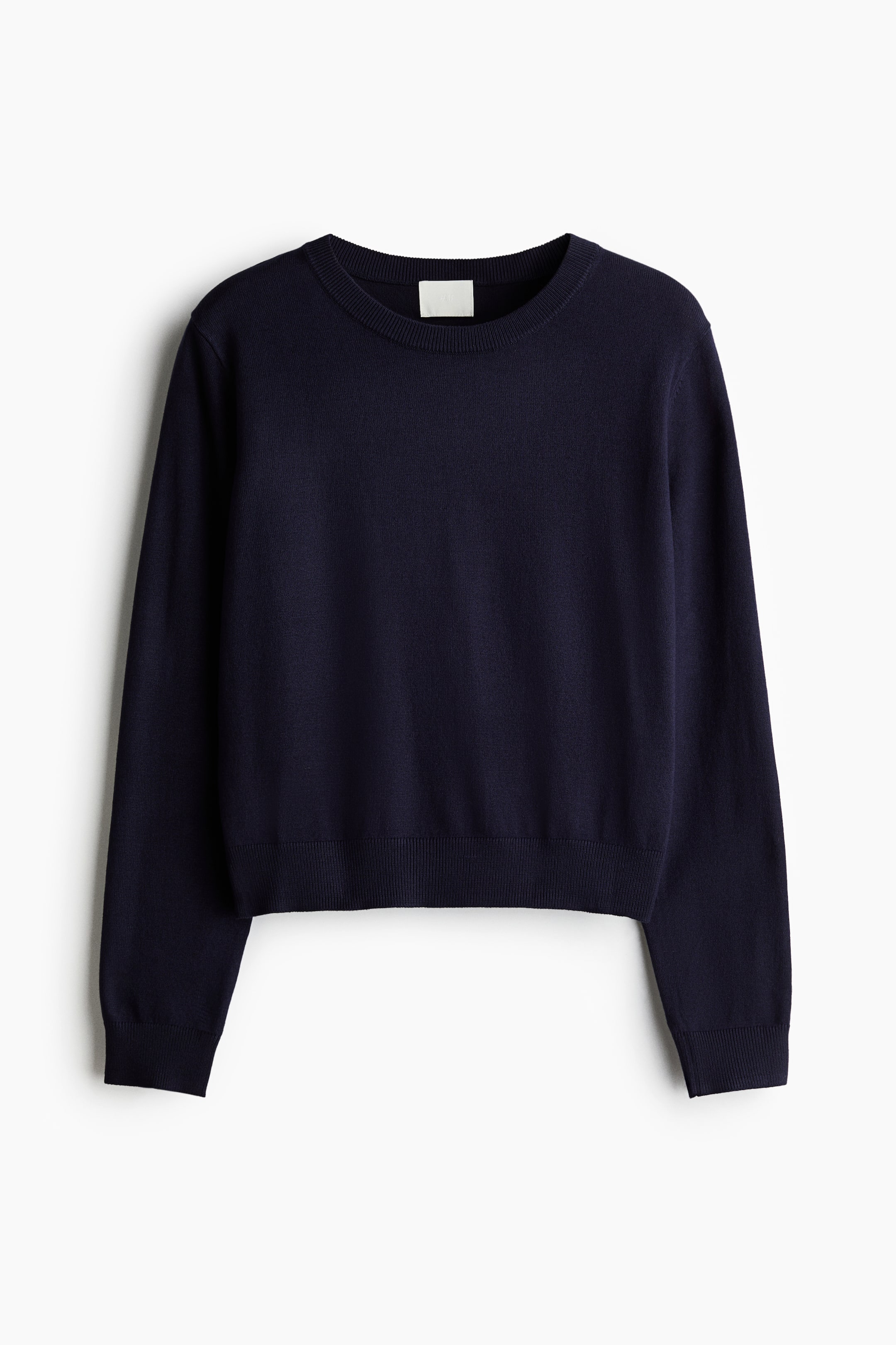 View larger image: Fine-knit jumper - Navy blue - Ladies | H&M HK 5