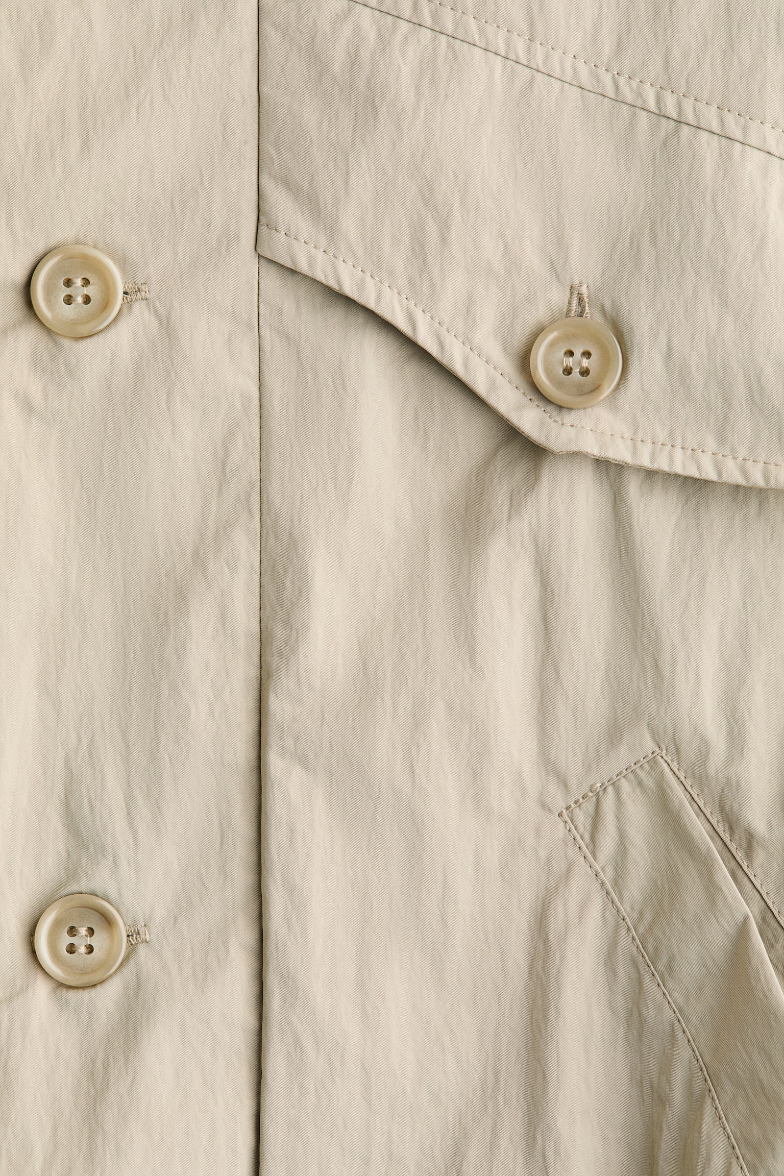 Sleeveless utility shirt - Beige - 6