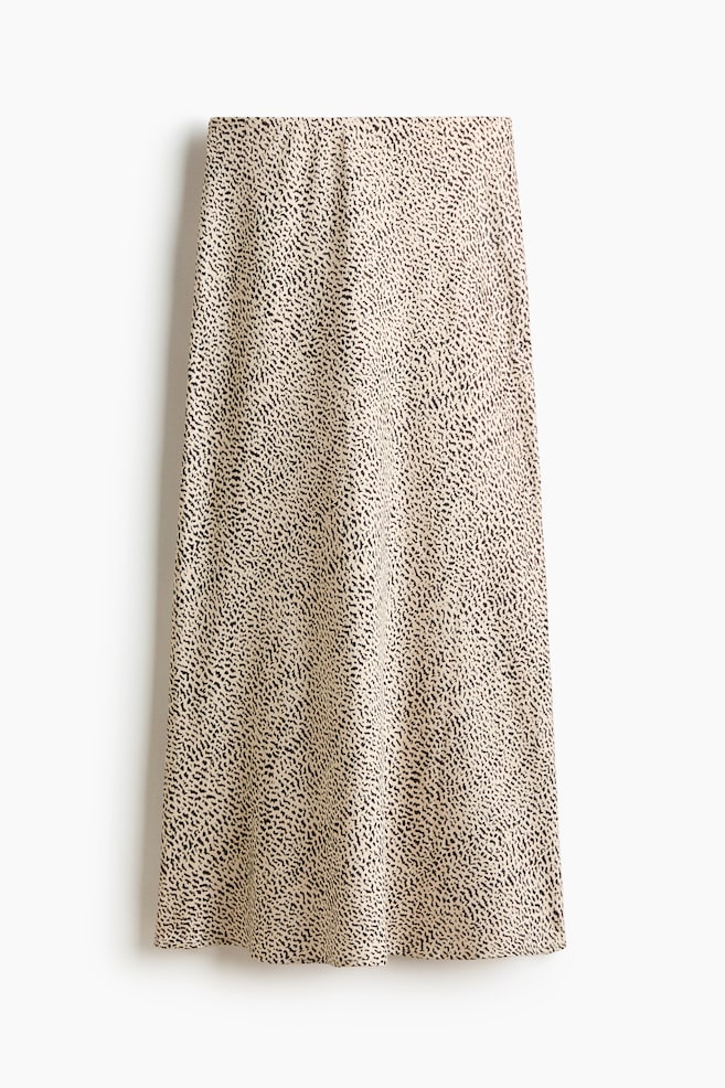 Falda midi - Beige claro/Estampado/Burdeos/Negro/Marrón/Estampado de leopardo/Blanco/Floral/Verde aceituna - 1