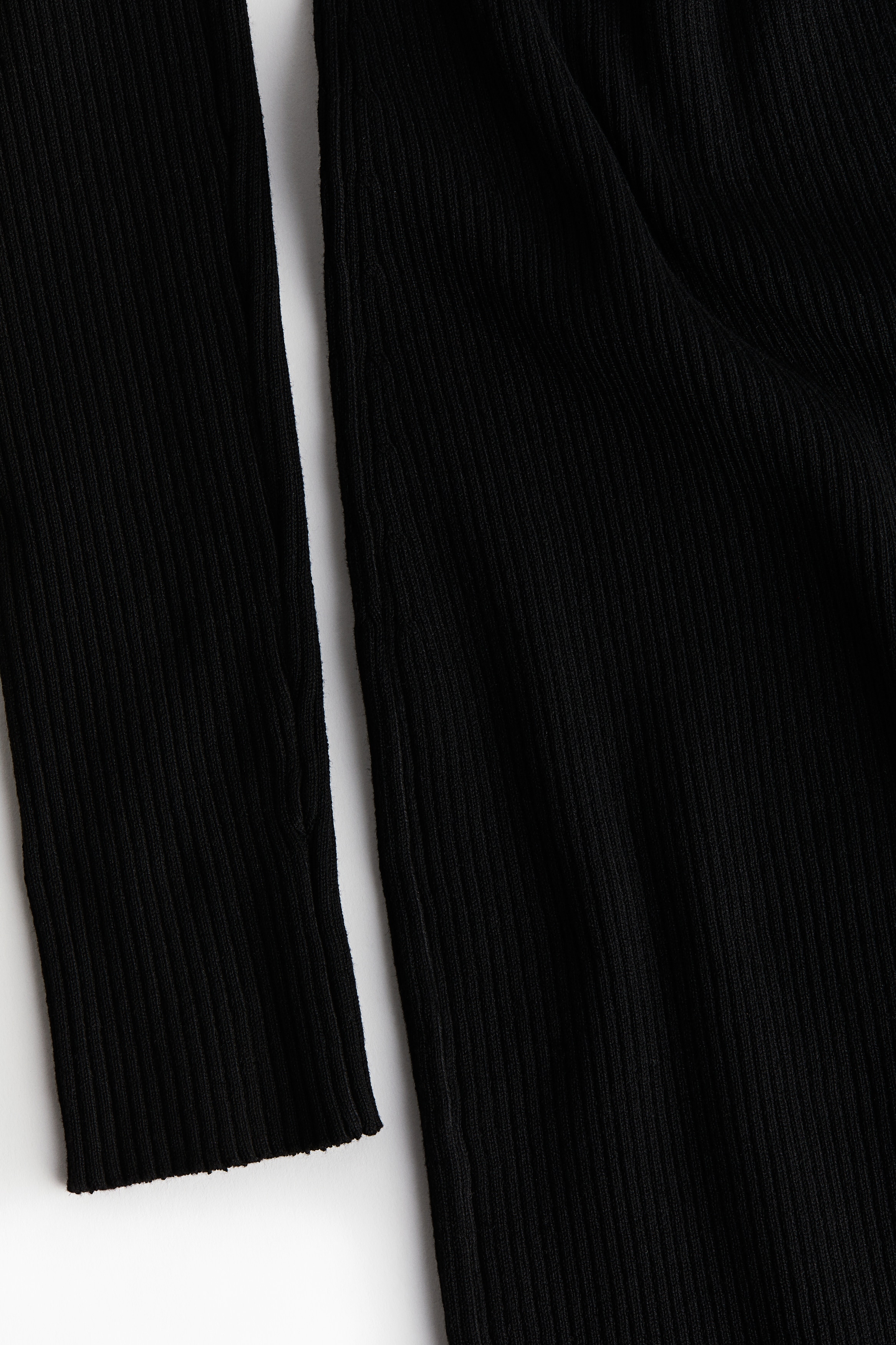 Rib-knit turtleneck dress