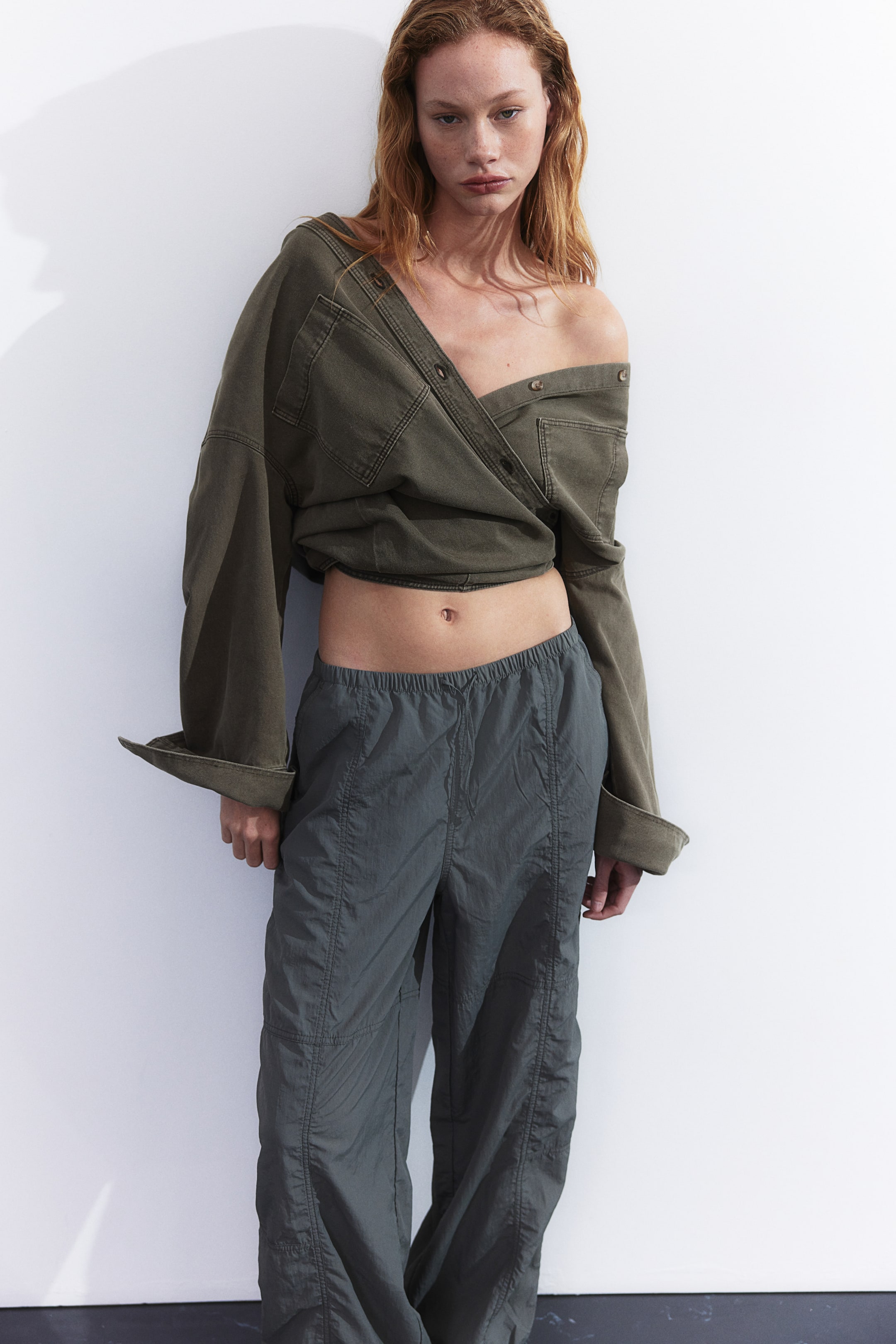 Nylon Parachute Pants