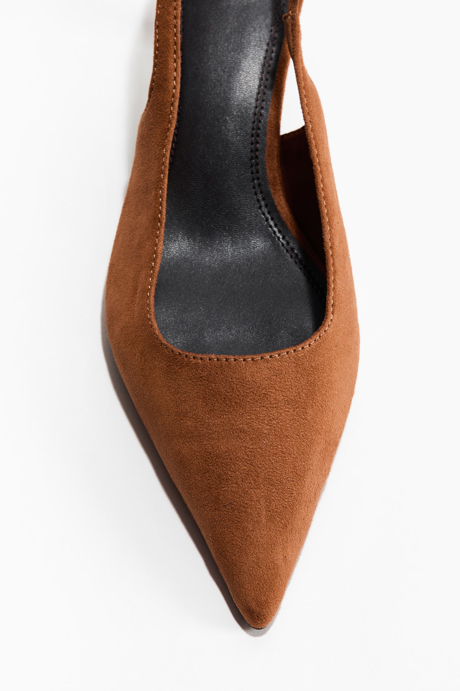 Slingback court shoes - Brown/Beige/Snakeskin pattern - 3