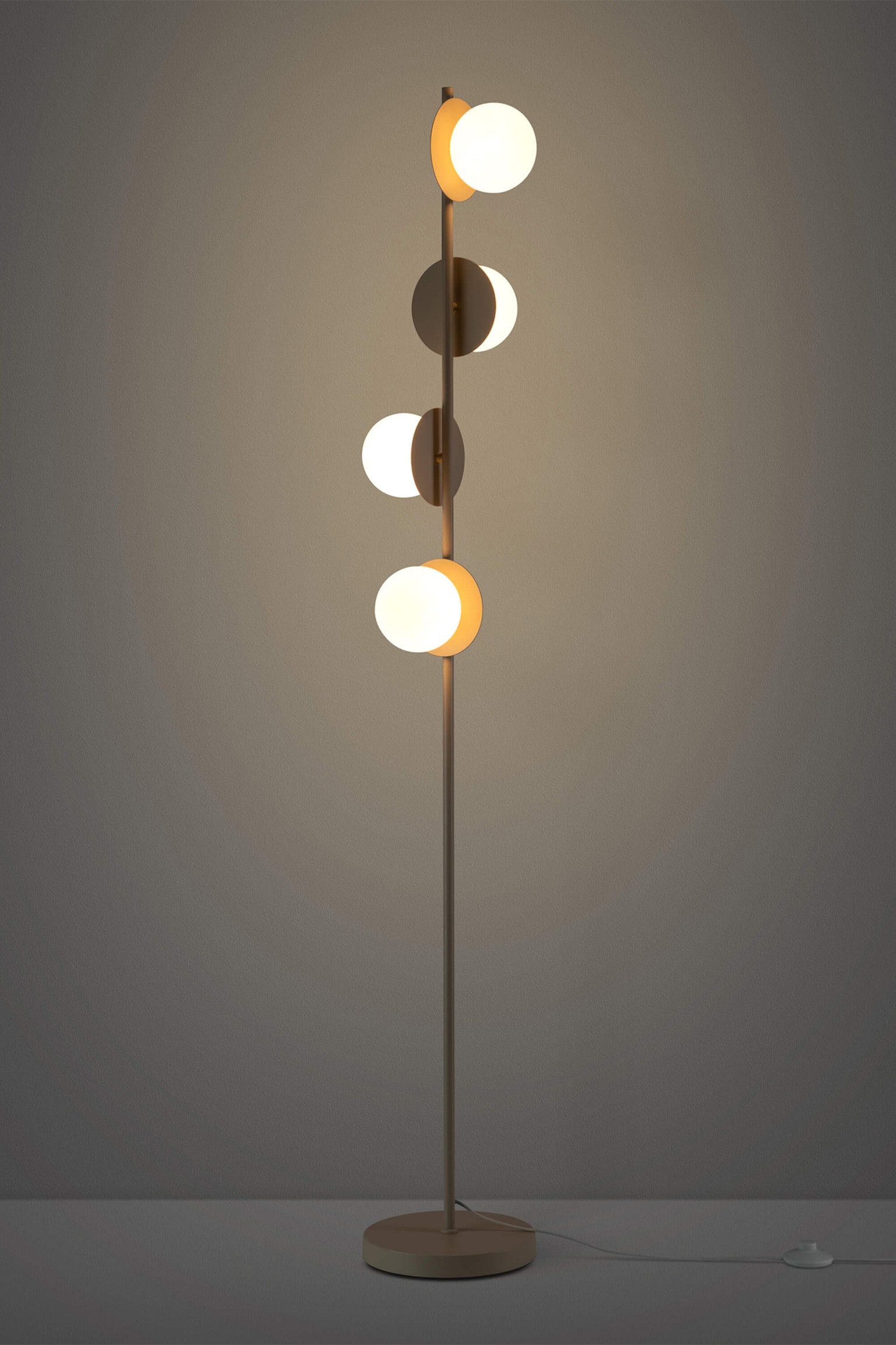 Opal Disk Floor Lamp - Sand - 3