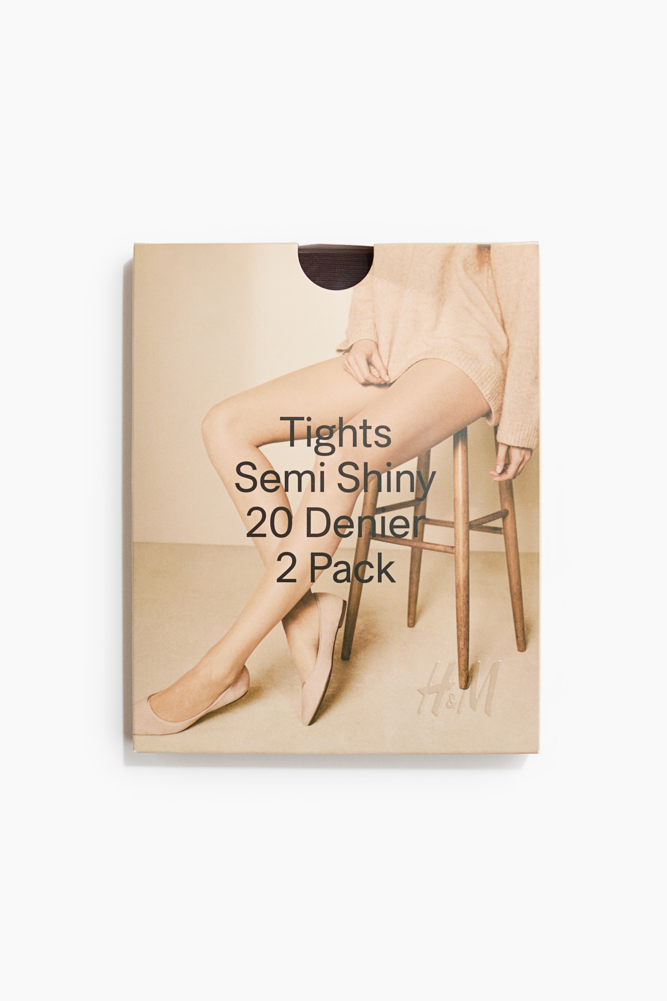 Grotere afbeelding bekijken: Set van 2 panty's - 20 denier - Donkerbruin - DAMES | H&M NL 2