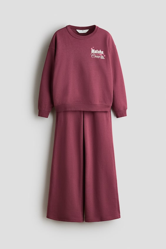 Детские топы H&M 2-Piece Sweatsuit with Printed Motif