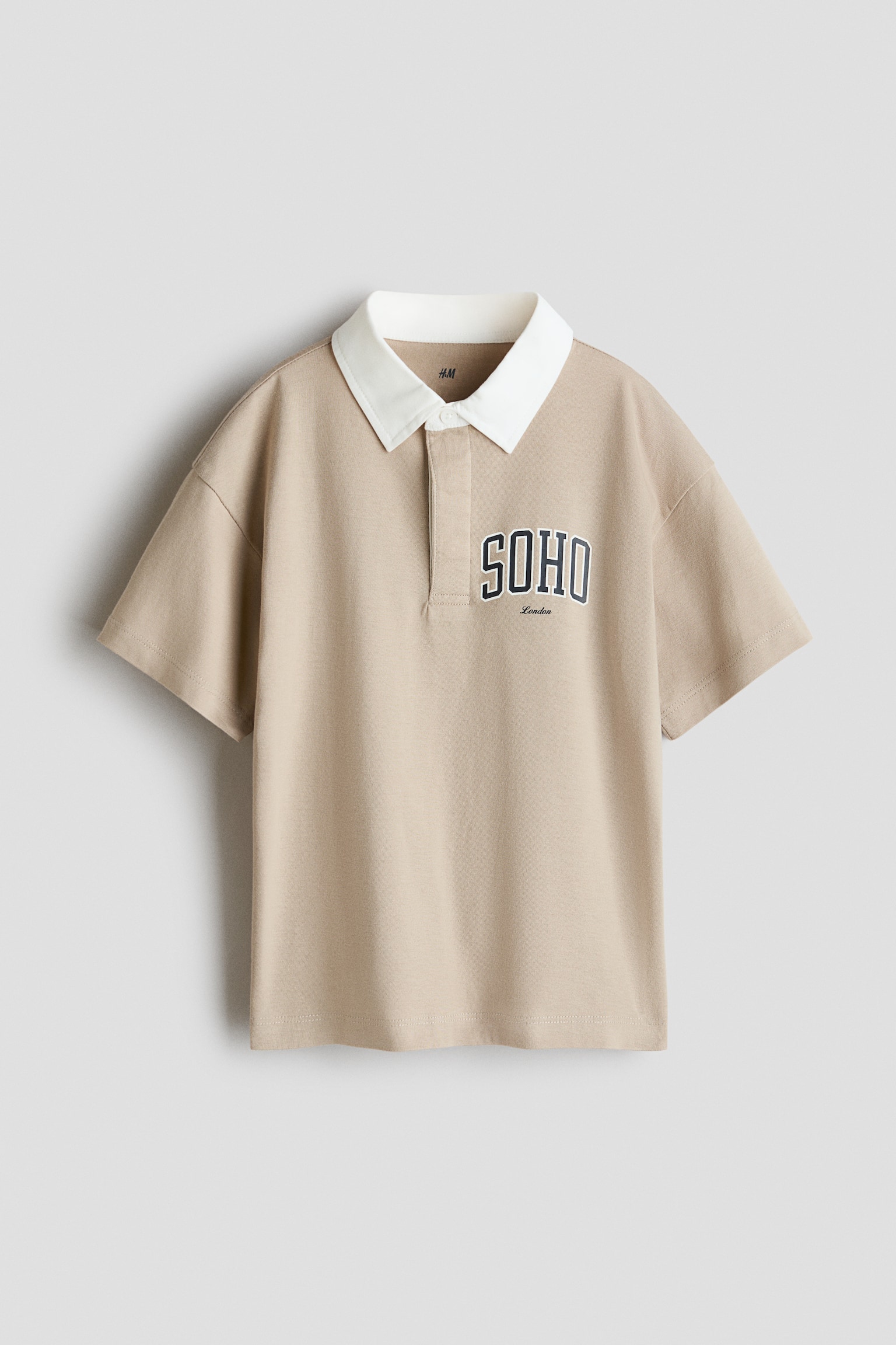 Short-sleeved rugby shirt - Light mole/Soho/Dark blue/Kid's Sports Club/White/Striped/Cream/New York/Light blue/White striped