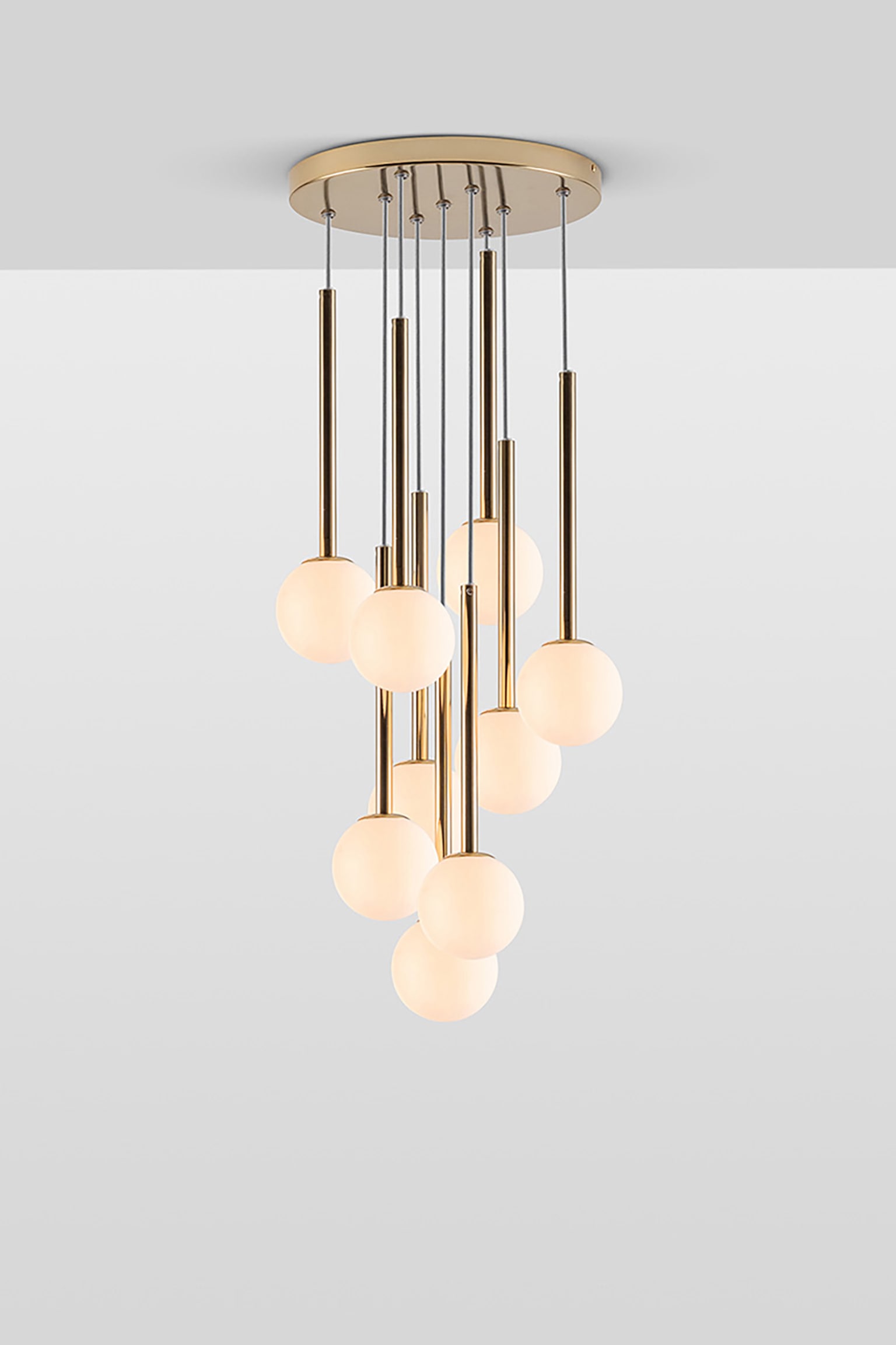 Cluster Ceiling Light - Gold/Dark Grey - 5