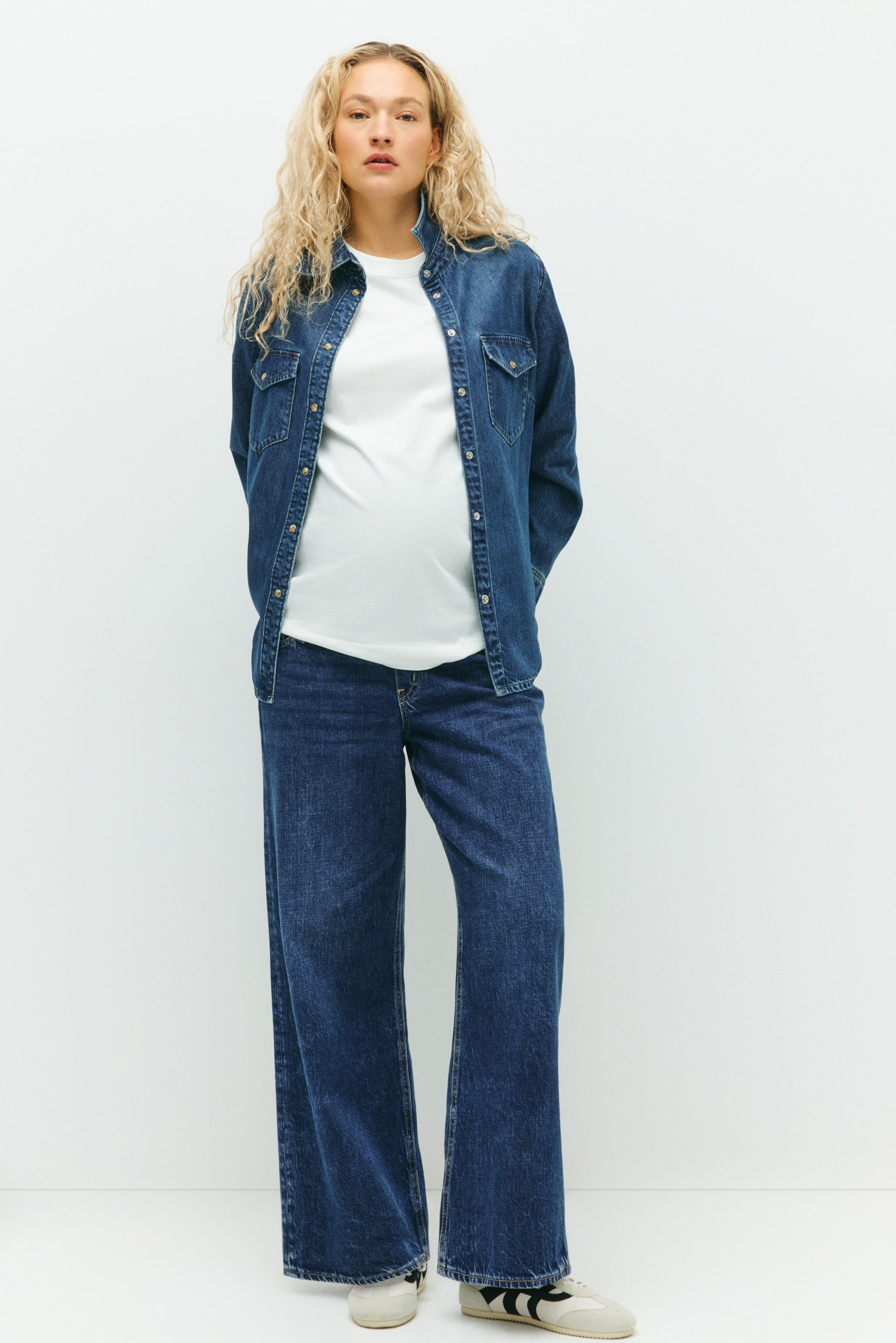 View larger image: MAMA Wide jeans - Denim blue - Ladies | H&M GB 2