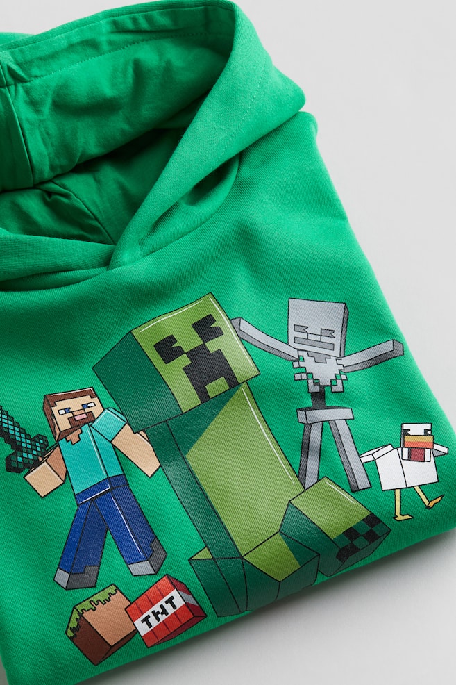 Printed hoodie - Bright green/Minecraft/Dark grey/The Avengers/Black/Jurassic World/Red/Super Mario/dc/dc/dc/dc/dc/dc/dc/dc/dc/dc - 2